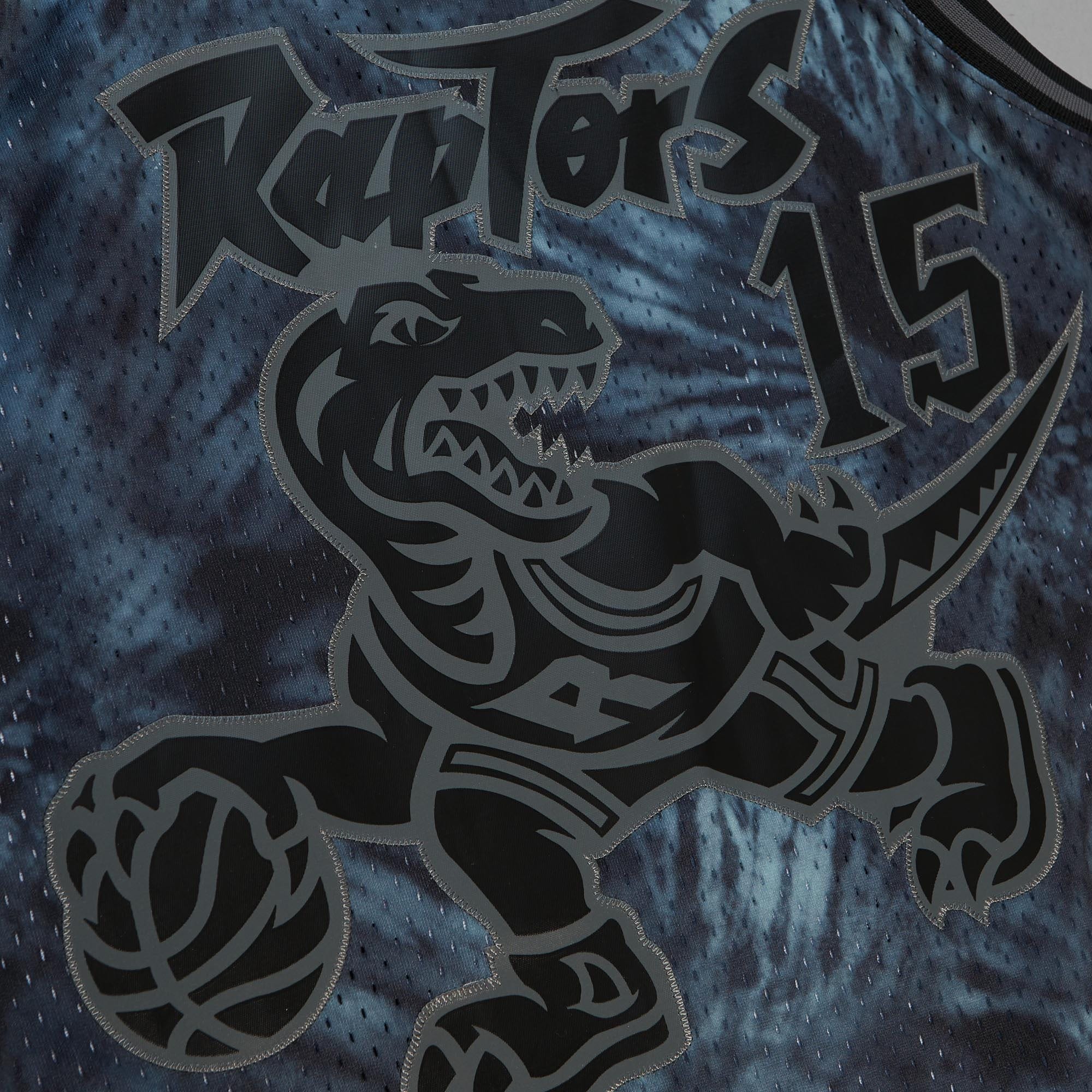 Vince Carter Toronto Raptors Mitchell & Ness Hardwood Classics 1998\/99 Tie-Dye Swingman Jersey - Black
