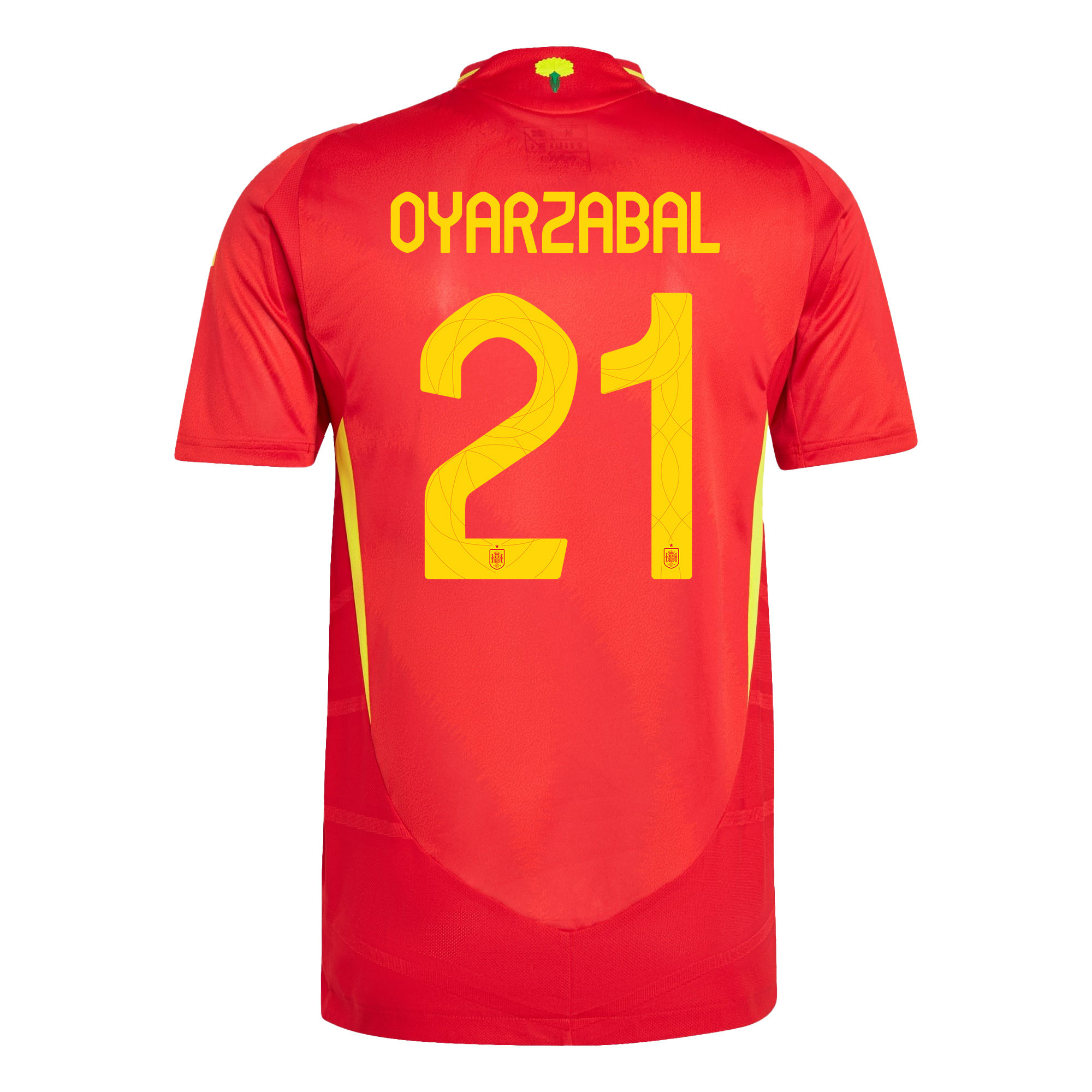 Mikel Oyarzabal 21 Spain National Team 2024 Home Men Jersey - Red