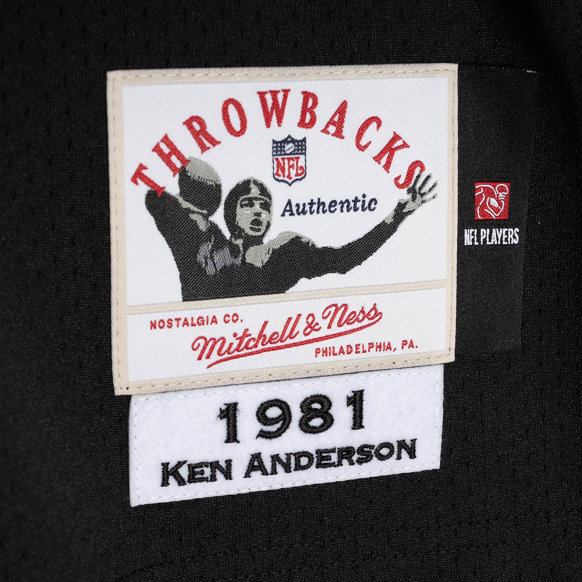Ken Anderson Cincinnati Bengals 1981 Mitchell & Ness Authentic Throwback Retired Player Jersey - Black