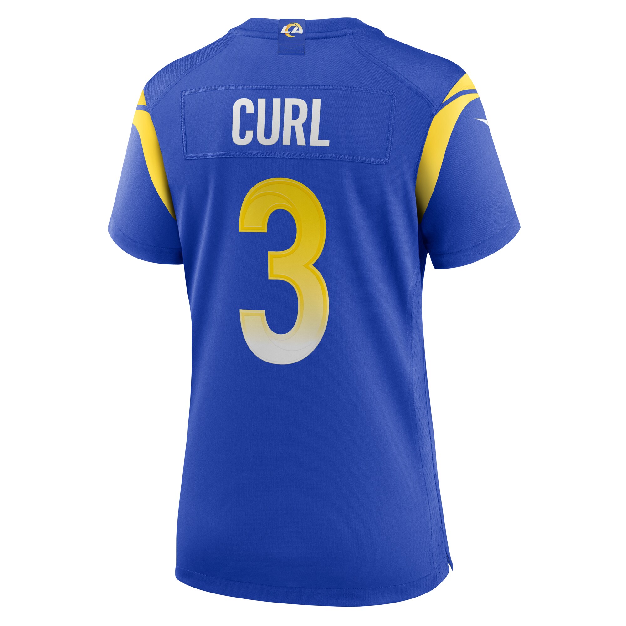 Kamren Curl Los Angeles Rams  Women's Team Game Jersey -  Royal