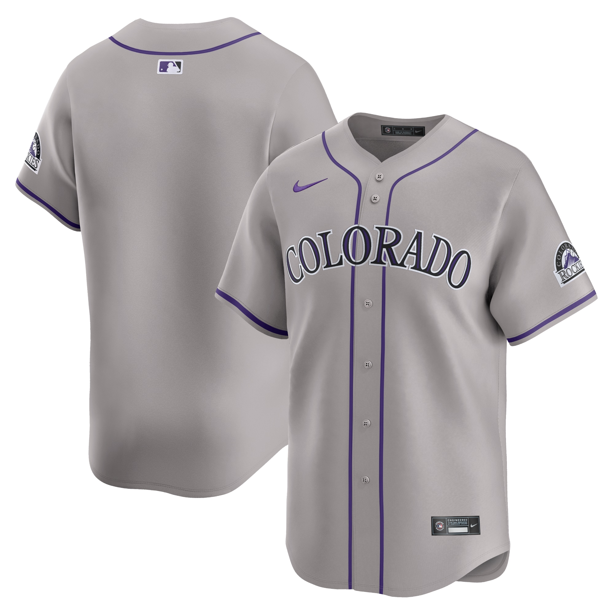 Colorado Rockies  Road Limited Jersey\u00c2\u00a0\u00e2\u20ac\u201c Gray