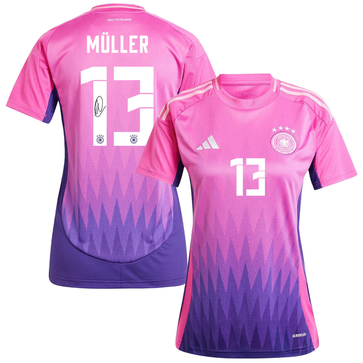 Thomas Müller 13 Signed Germany National Team 2024/25 Away Jersey Autographed - Women