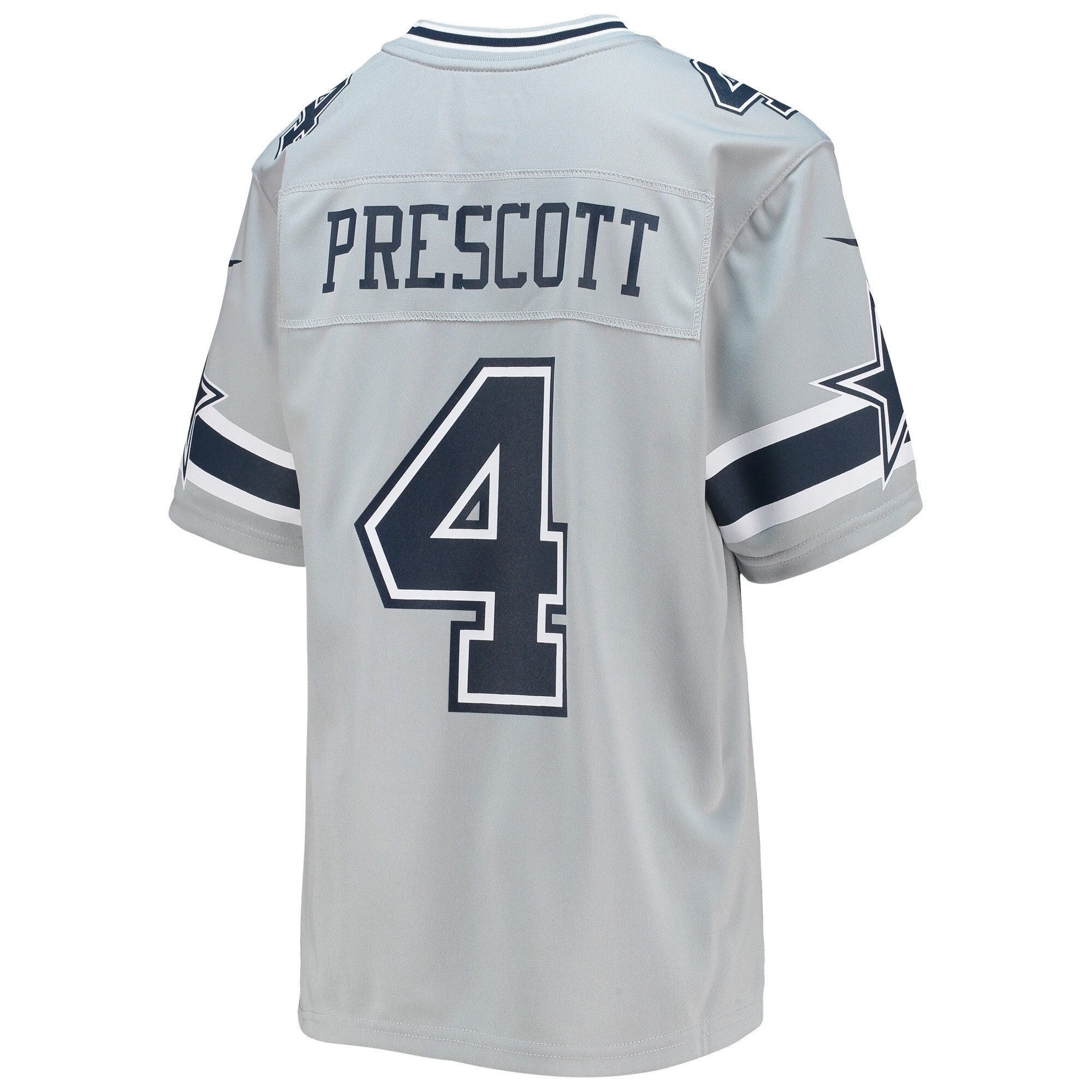 Dak Prescott Dallas Cowboys  Youth Inverted Team Game Jersey - Silver