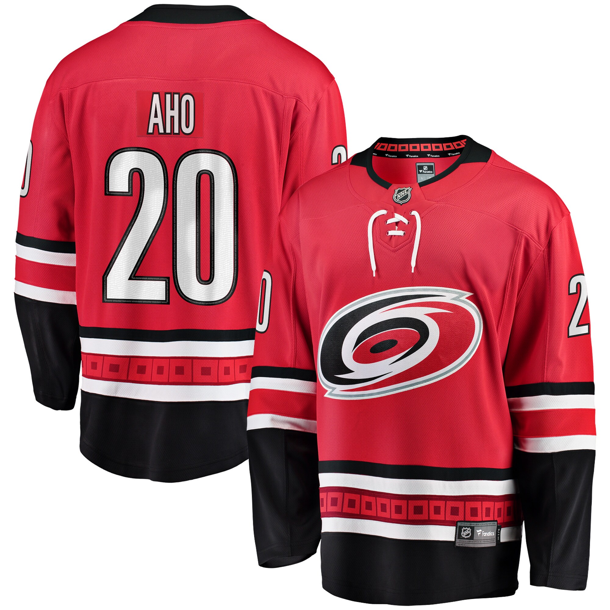 Sebastian Aho Carolina Hurricanes Fanatics Alternate Breakaway Player Jersey - Red