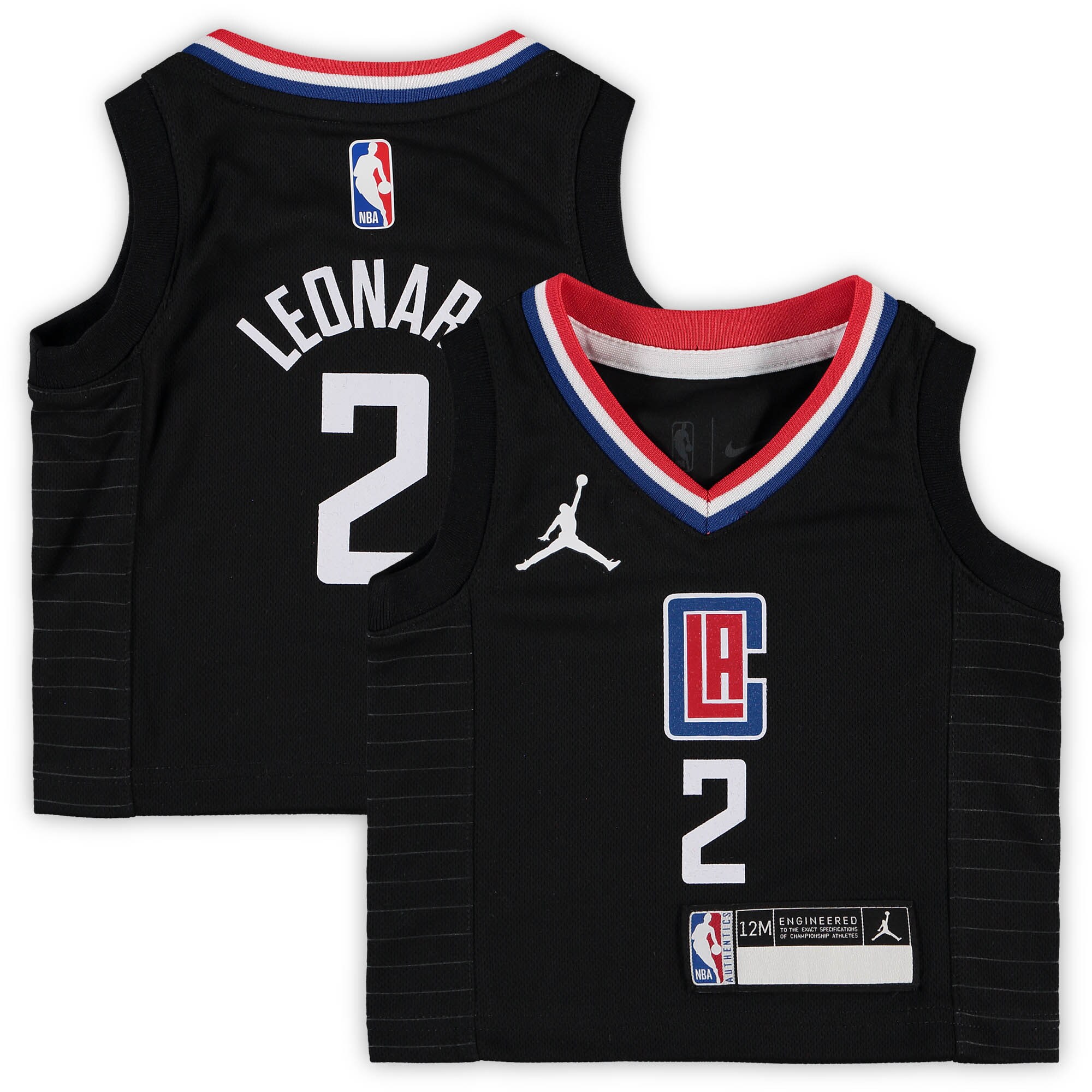 Kawhi Leonard LA Clippers Jordan Brand Infant 2020\/21 Jersey - Statement Edition - Black