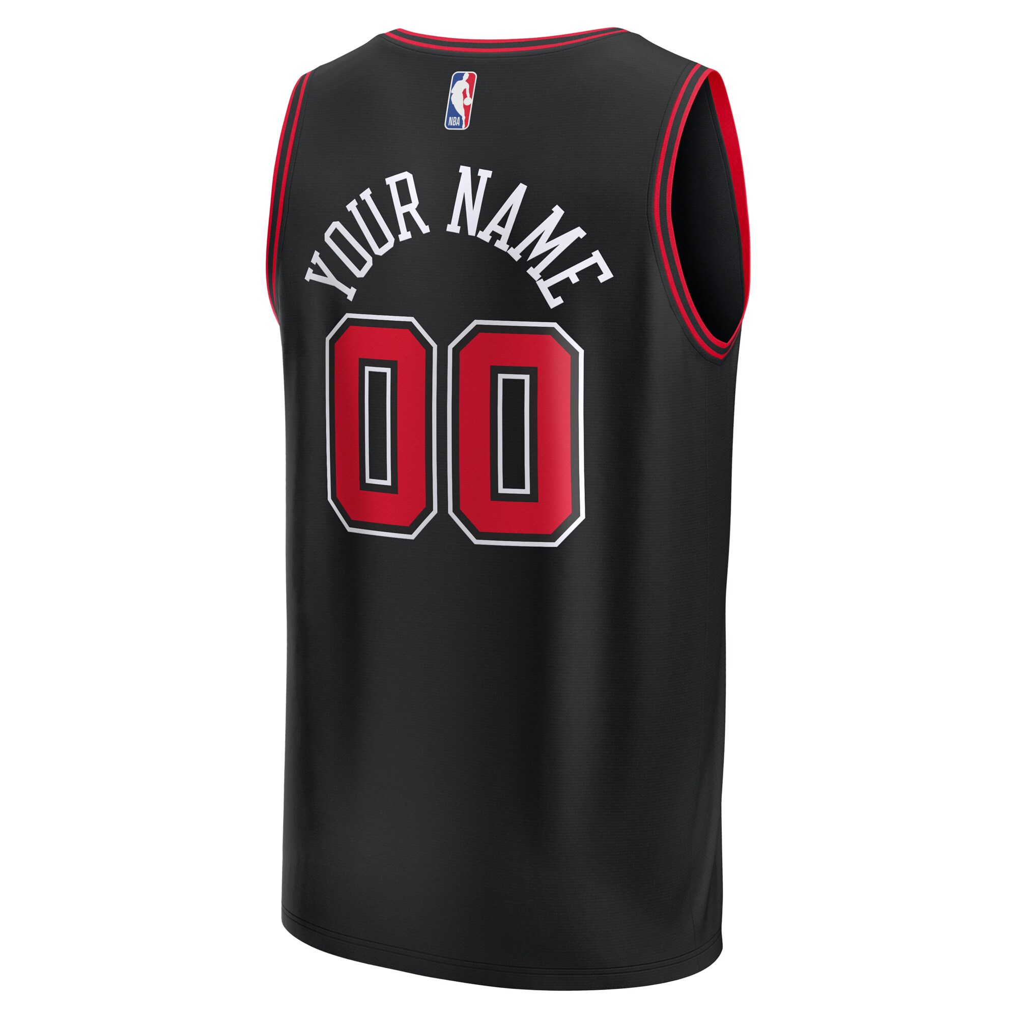 Chicago Bulls Fanatics Youth Fast Break Replica Custom Jersey - Statement Edition - Black