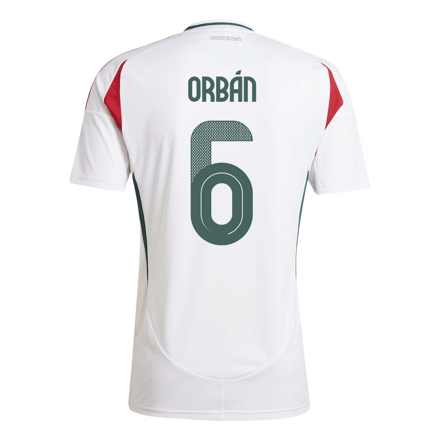 Willi Orbán 6 Hungary National Team 2024/25 Away Men Jersey - White