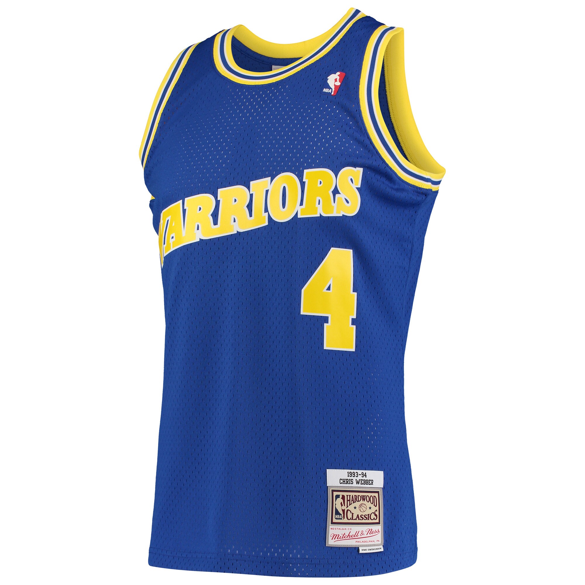 Chris Webber Golden State Warriors Mitchell & Ness 1993\/94 Hardwood Classics Swingman Jersey - Royal