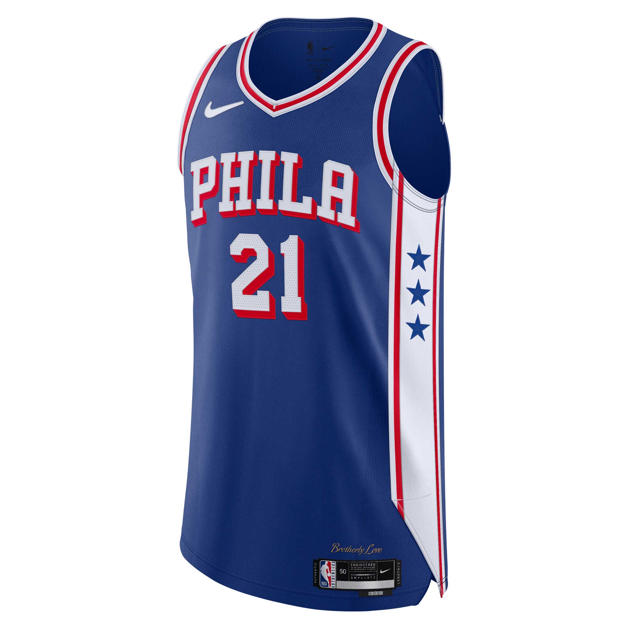 Joel Embiid Philadelphia 76ers  Authentic Jersey - Icon Edition - Royal