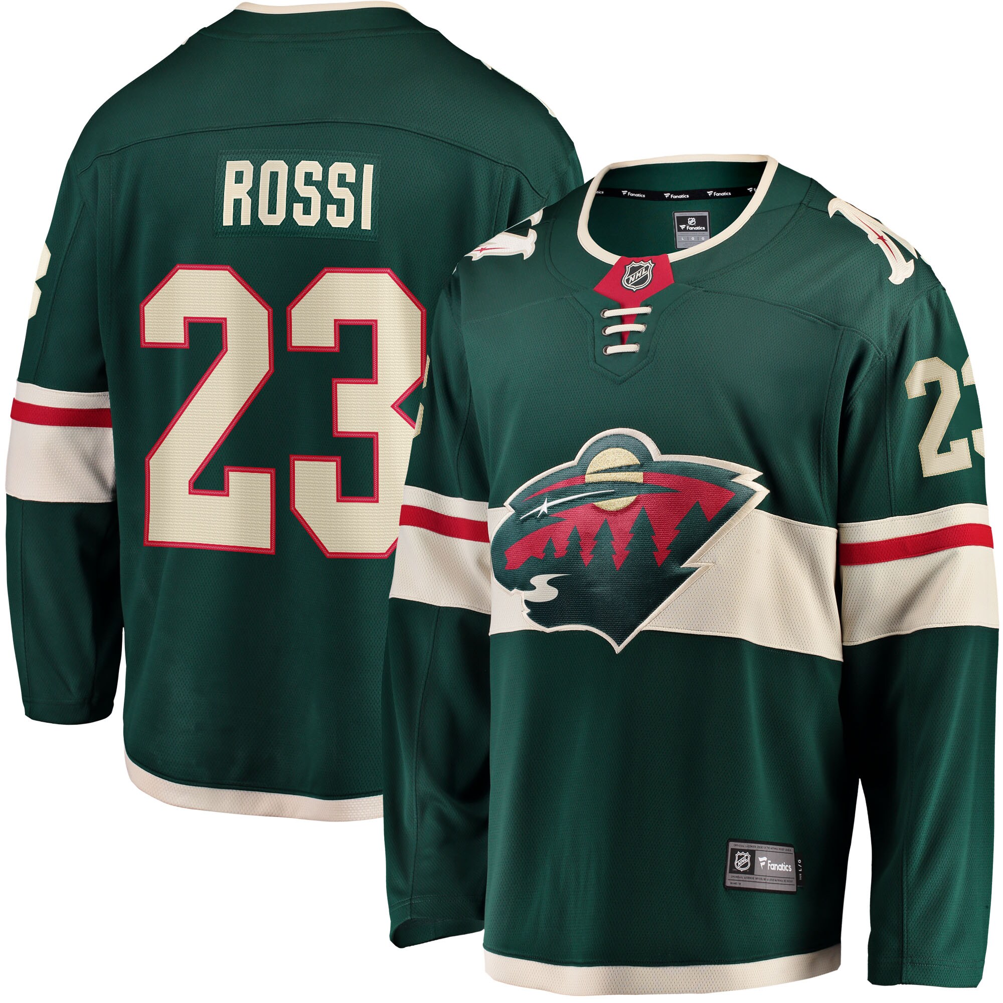 Marco Rossi Minnesota Wild Fanatics Home Breakaway Player Jersey - Green