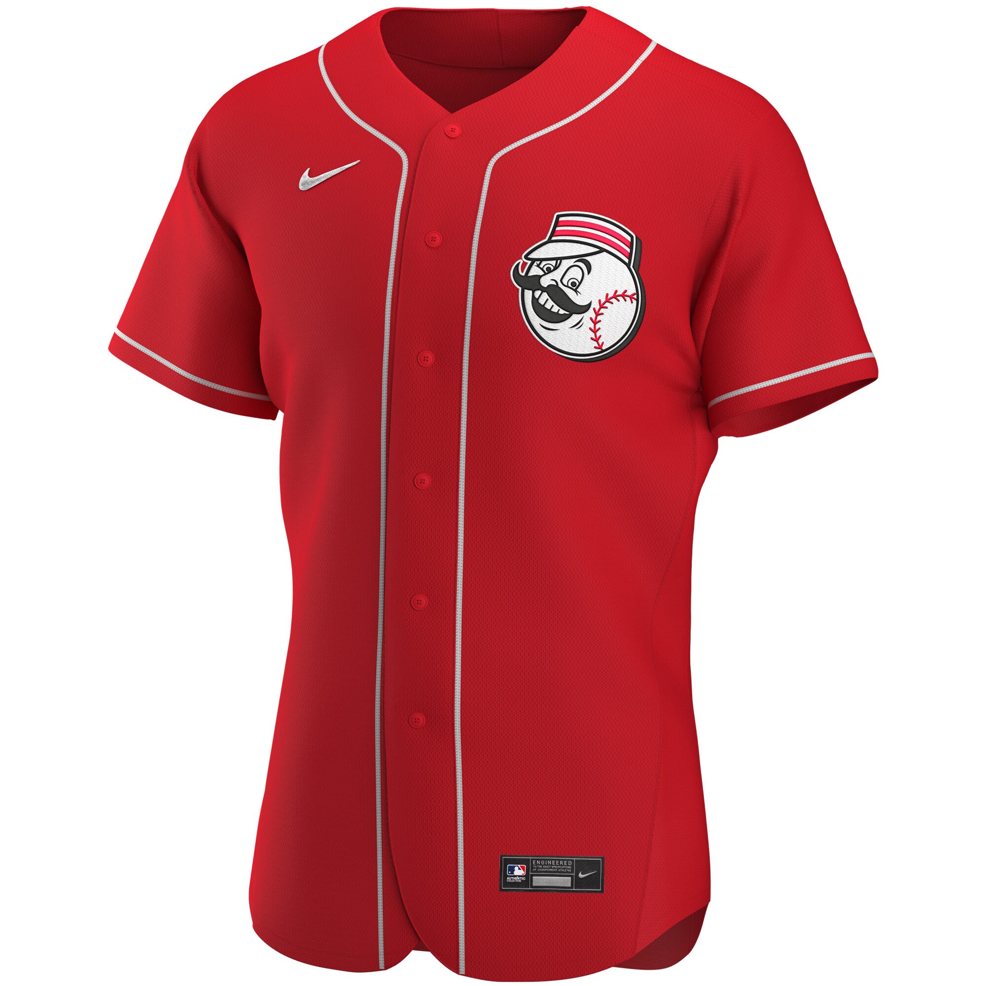 Cincinnati Reds  Alternate Authentic Team Logo Jersey - Scarlet