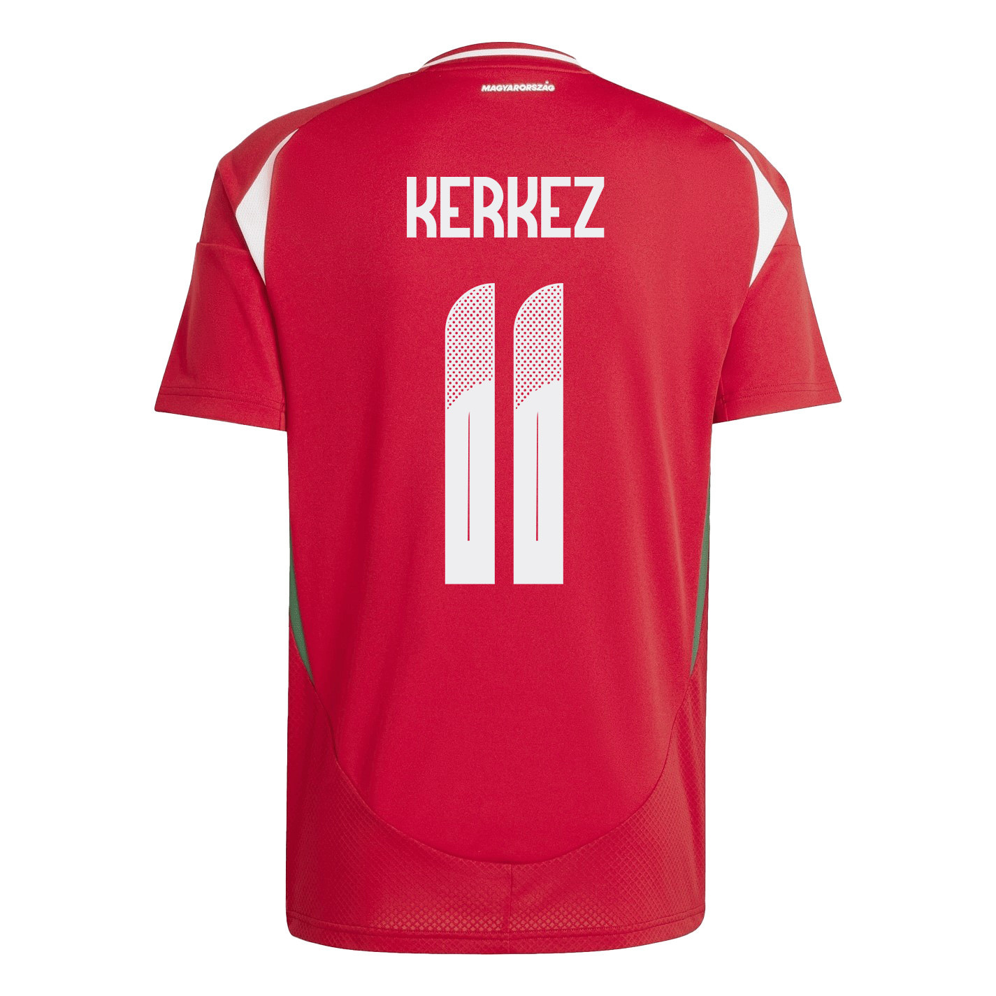 Milos Kerkez 11 Hungary National Team 2024/25 Home Men Jersey - Red