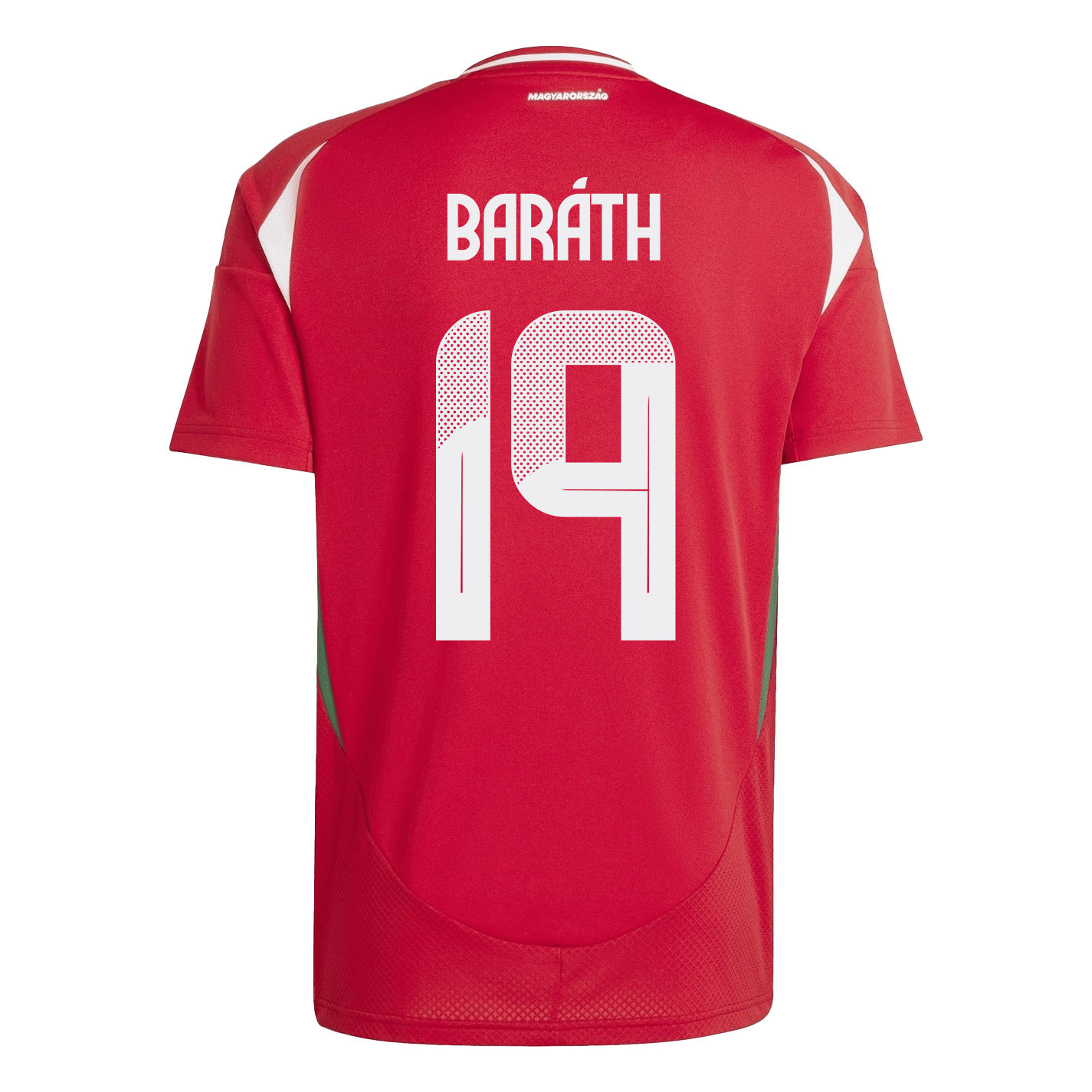 Péter Baráth 19 Hungary National Team 2024/25 Home Men Jersey - Red