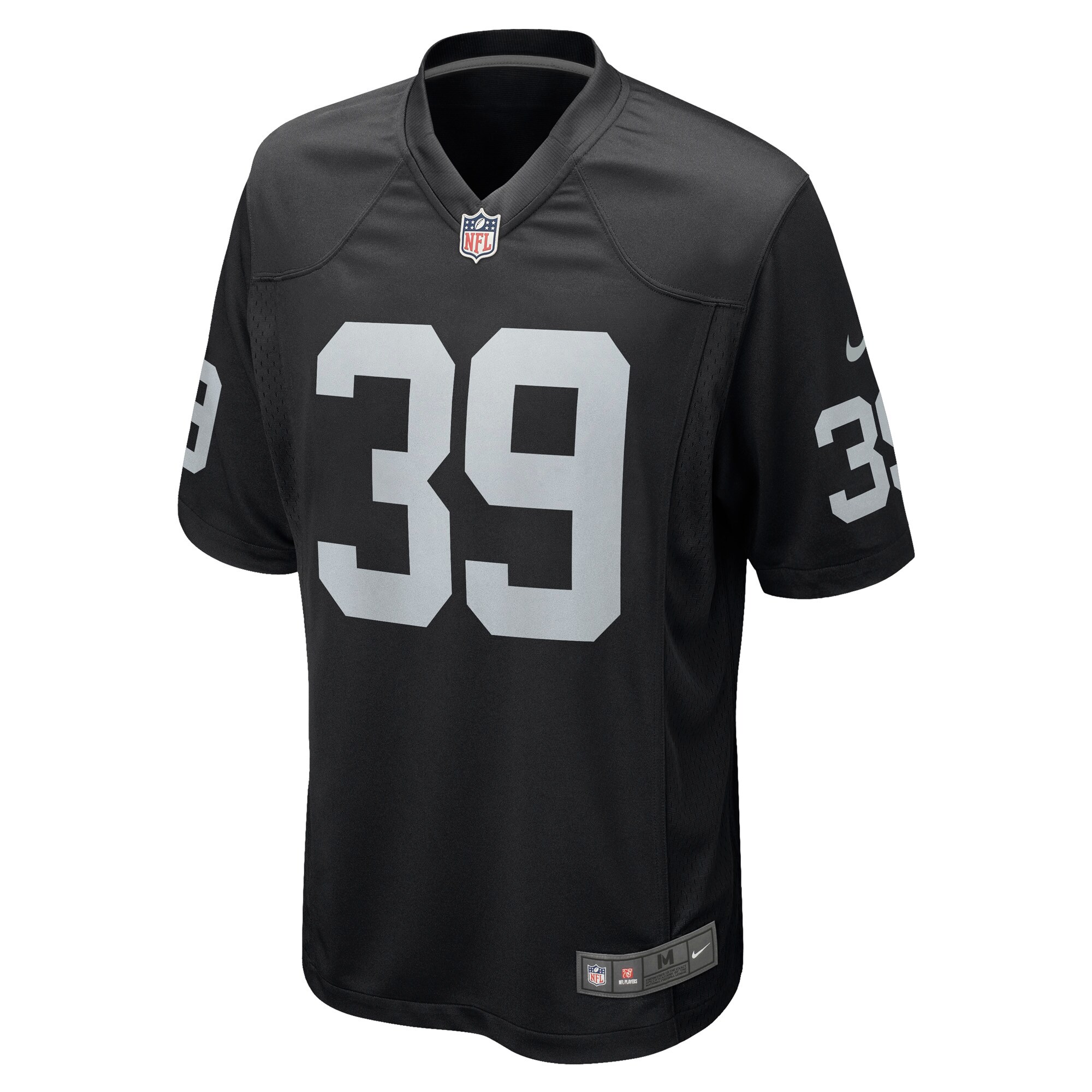 Nate Hobbs Las Vegas Raiders  Game Jersey - Black