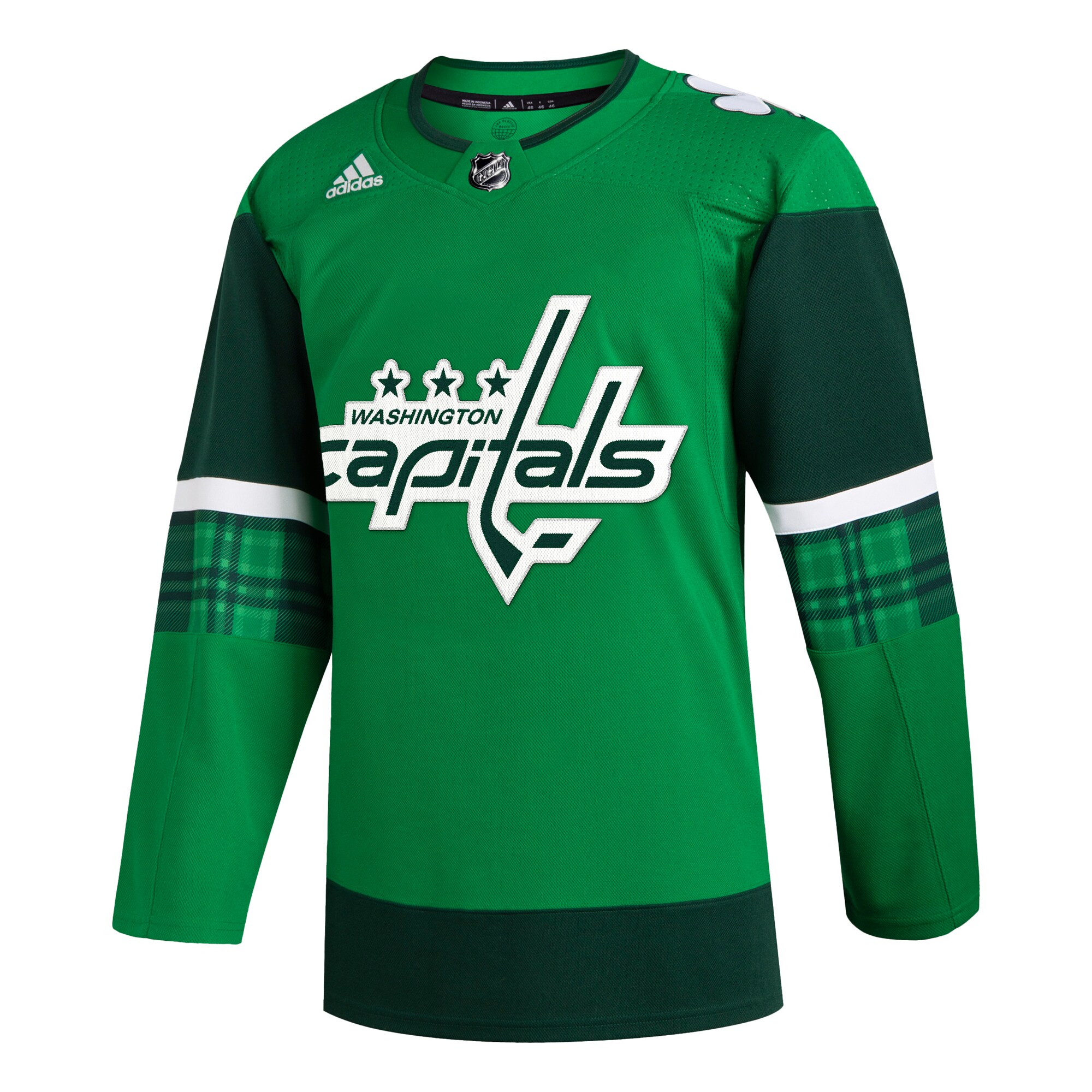 Washington Capitals adidas 2023 St. Patrick's Day Primegreen Authentic Jersey - Kelly Green