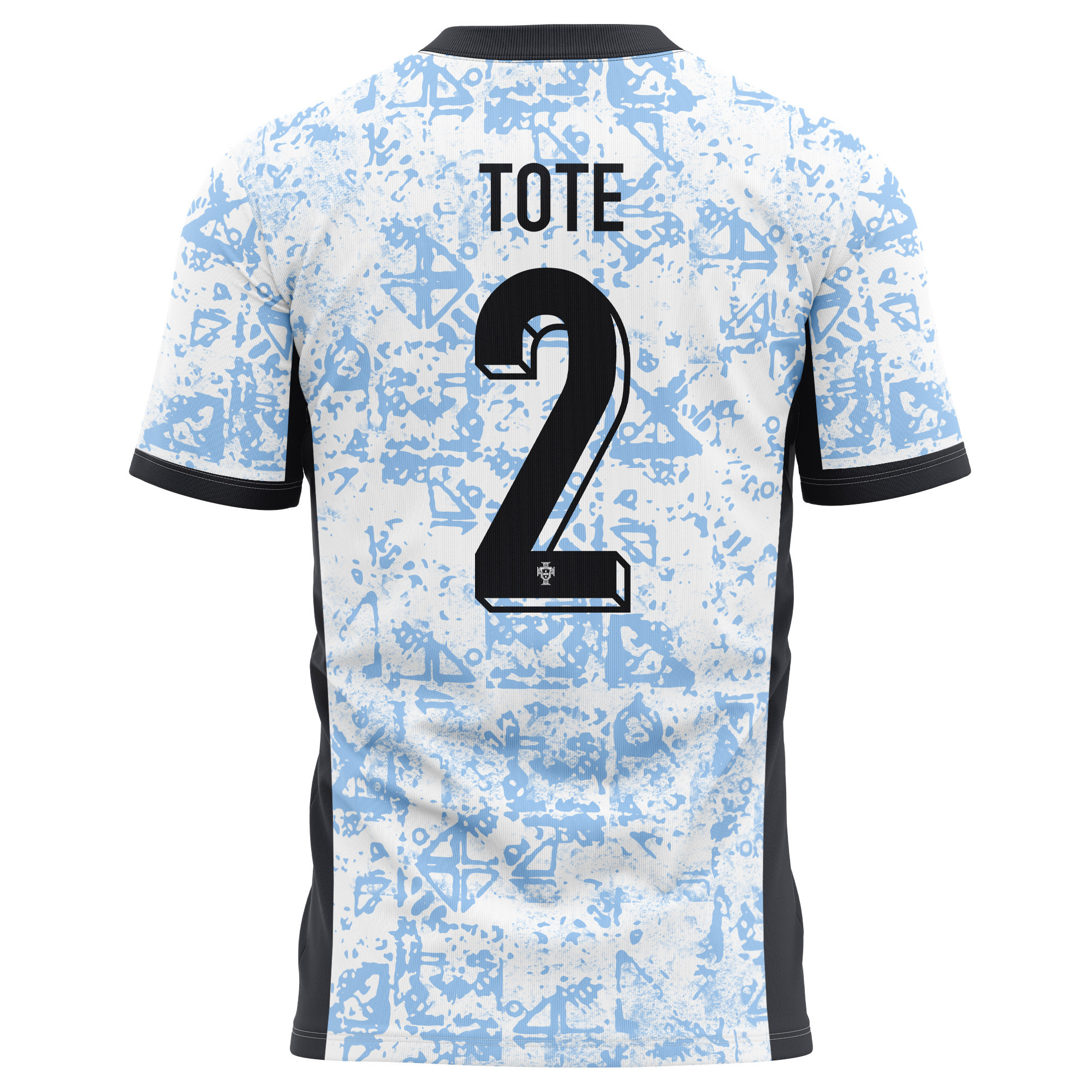 Tote Gomes 2 Portugal National Team 2024/25 Away Kits AOP T-shirt - Cream/Blue