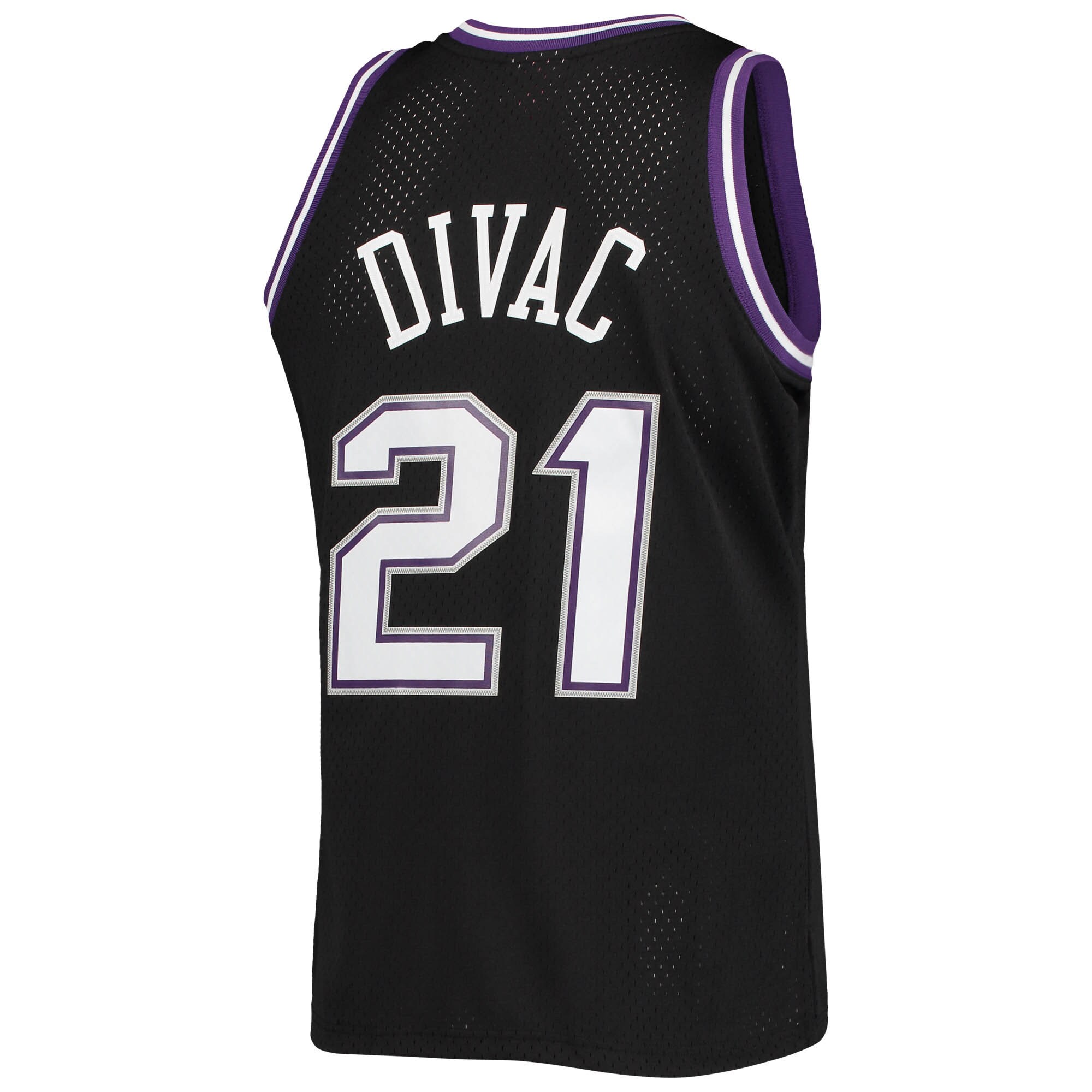 Vlade Divac Sacramento Kings Mitchell & Ness 2000\/01 Hardwood Classics Swingman Jersey - Black