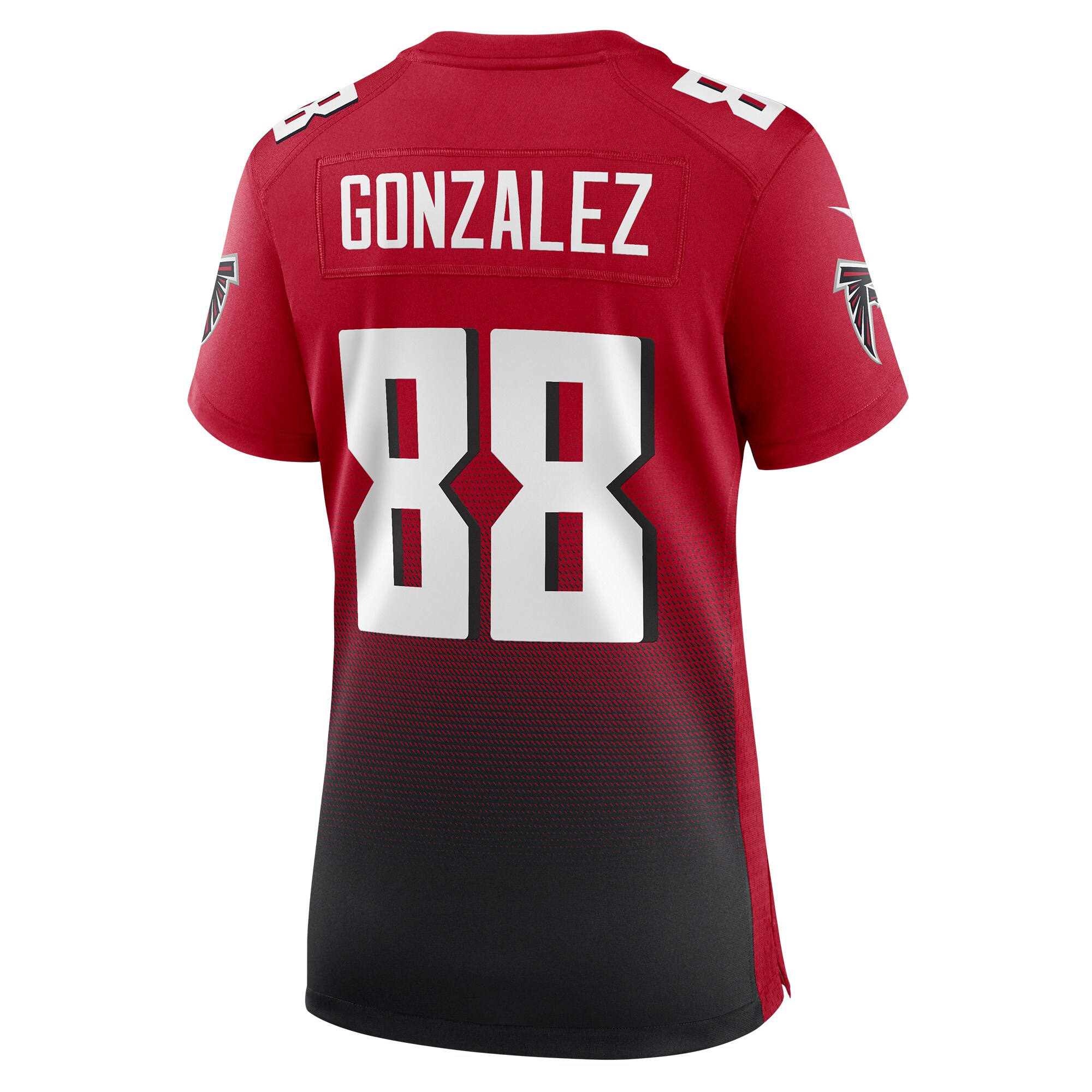 Tony Gonzalez Atlanta Falcons  Women's Retired Game Jersey - Red