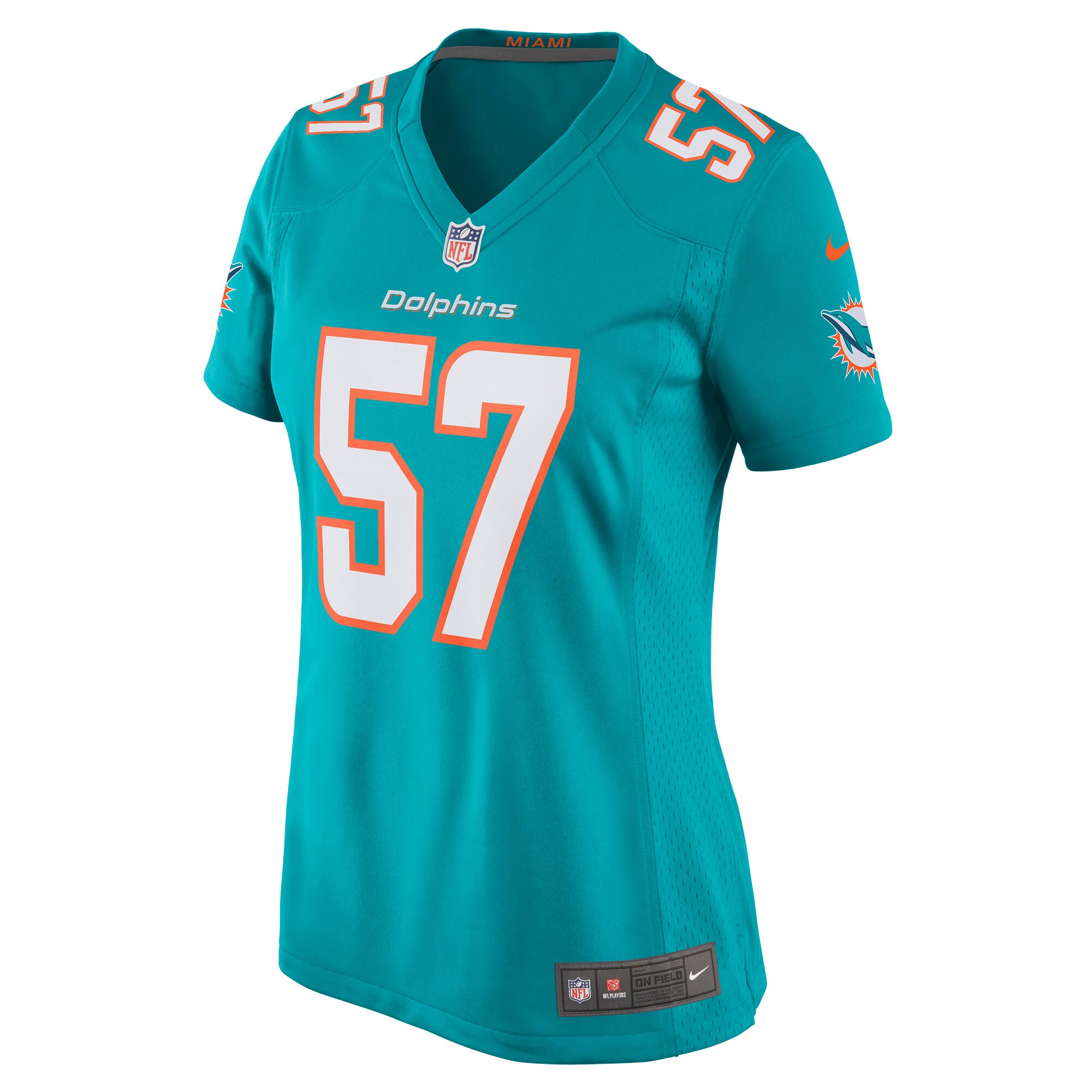 Brennan Scarlett Miami Dolphins  Women's Game Jersey - Aqua