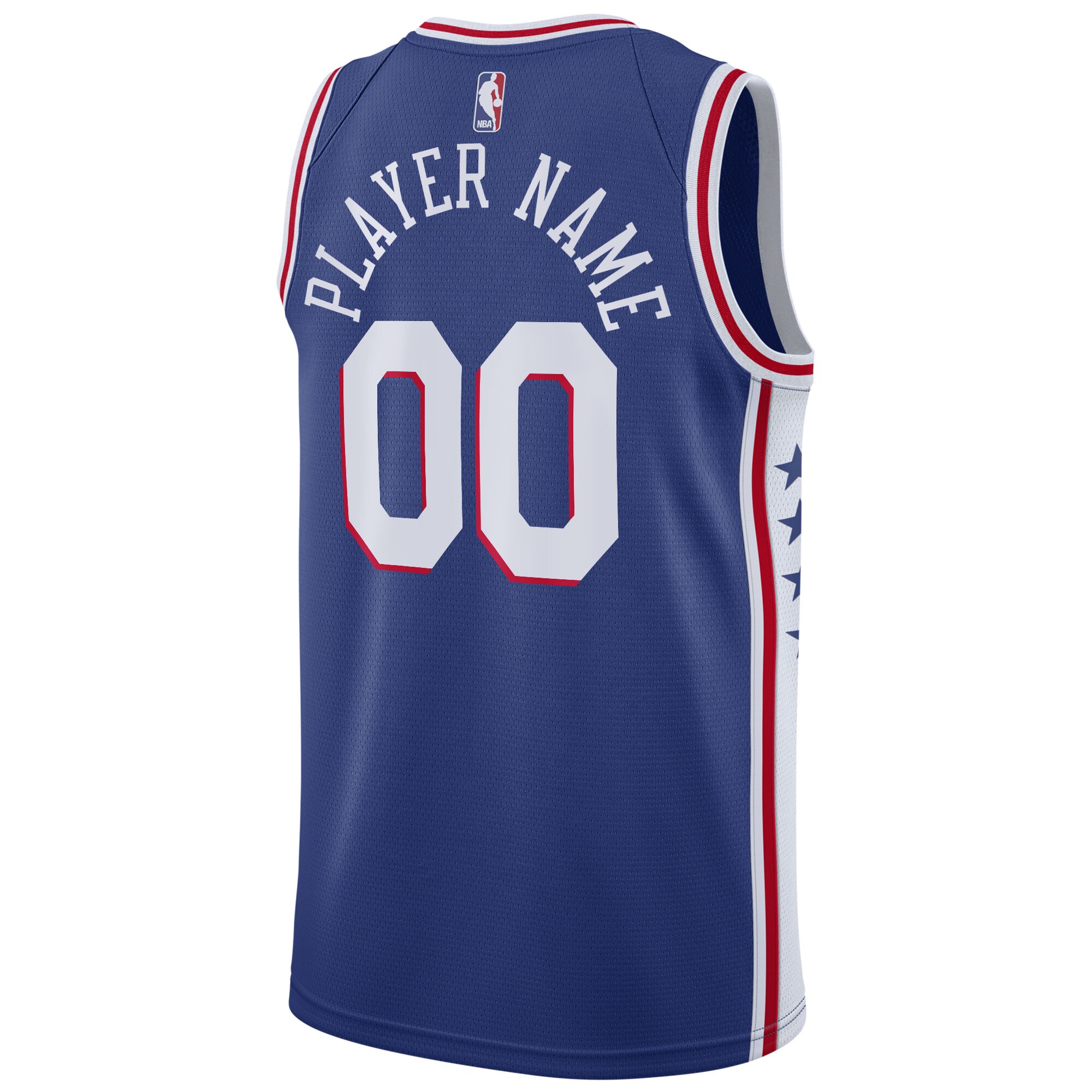 Philadelphia 76ers  2020\/21 Swingman Custom Jersey - Icon Edition - Royal