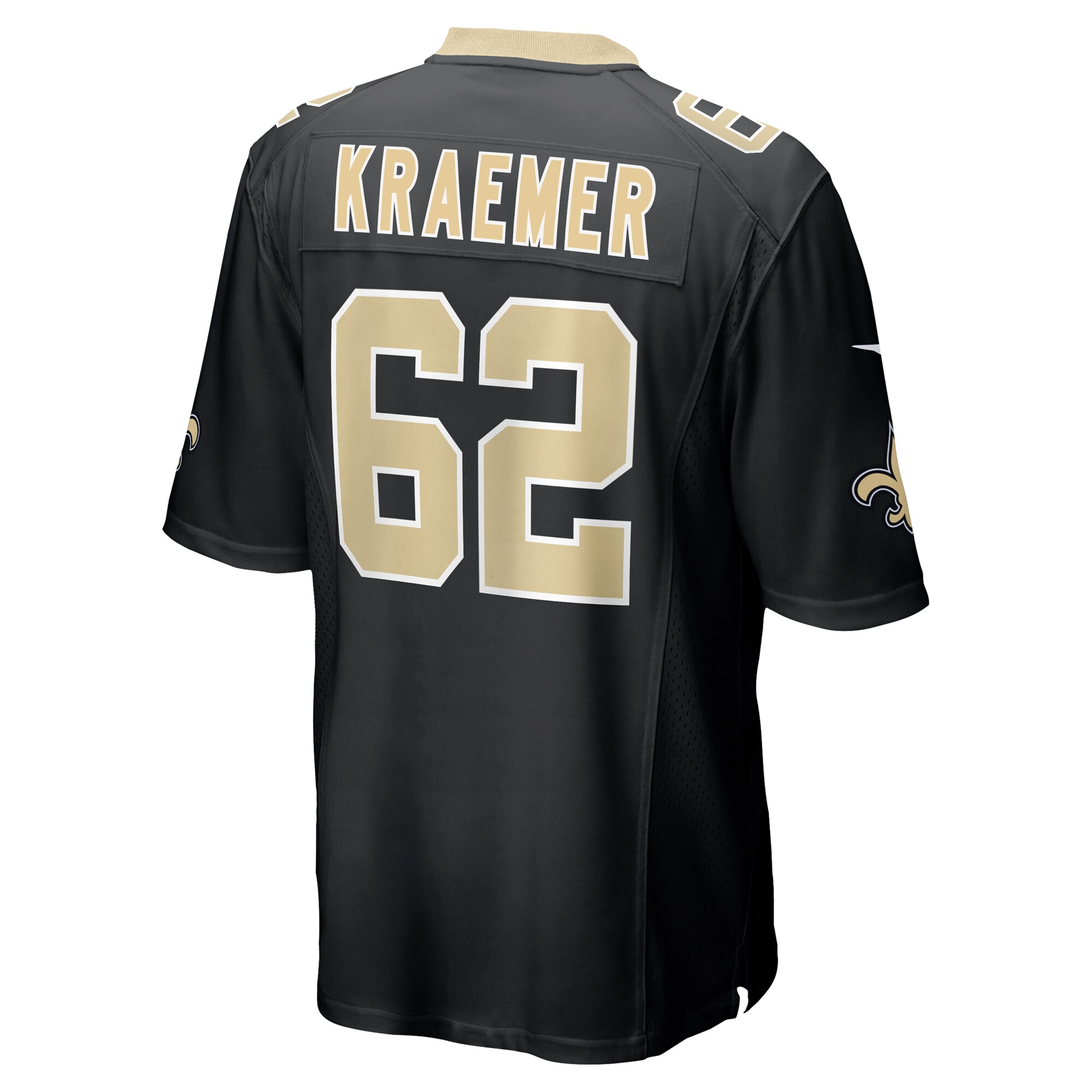 Tommy Kraemer New Orleans Saints  Team Game Jersey -  Black