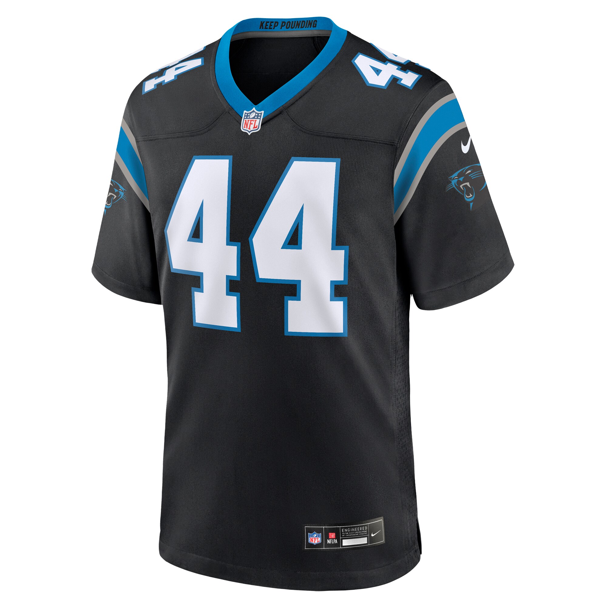 J.J. Jansen Carolina Panthers  Team Game Jersey - Black