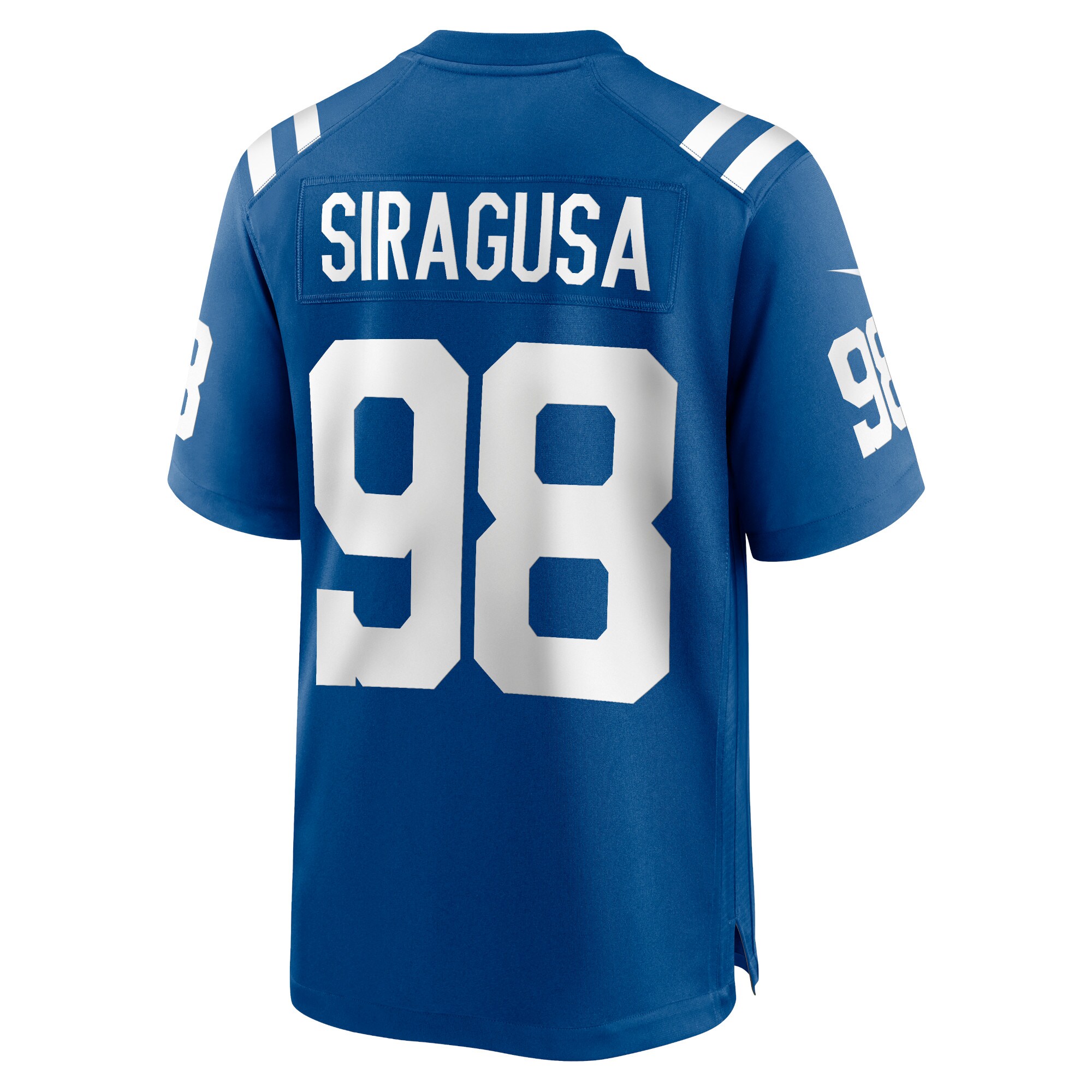 Tony Siragusa Indianapolis Colts  Game Retired Player Jersey - Royal