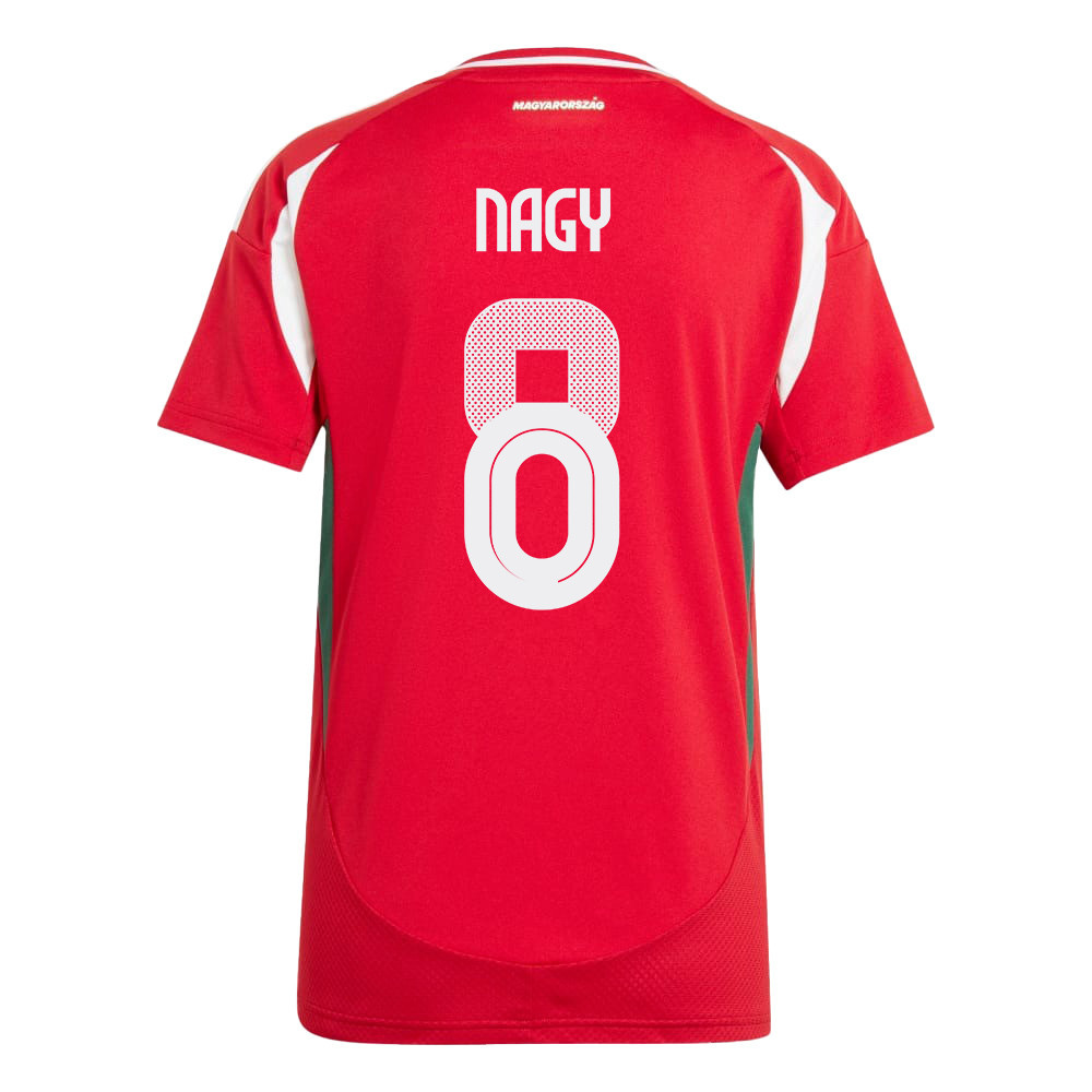 Ádám Nagy 8 Hungary National Team 2024/25 Home WOMEN Jersey - Red