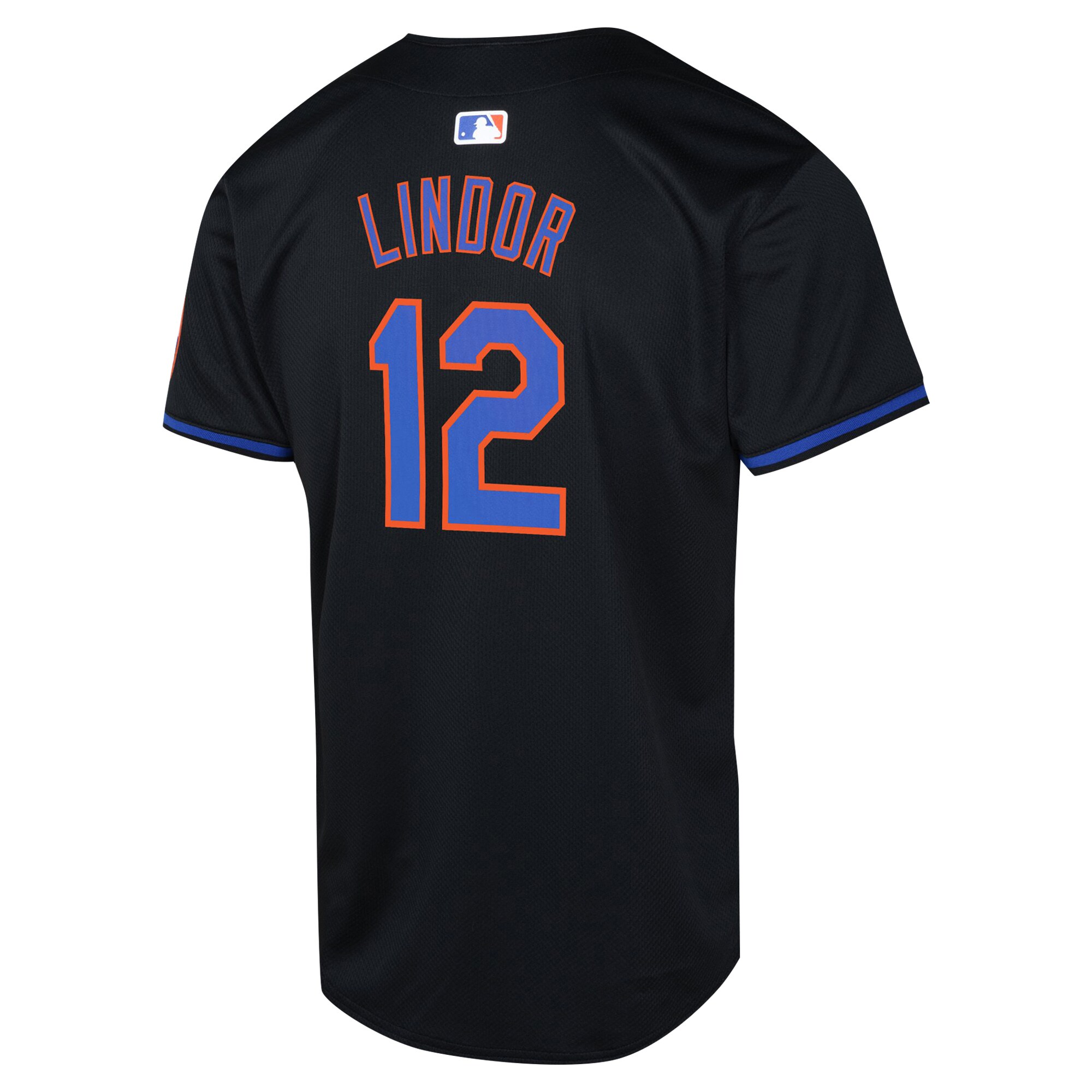 Francisco Lindor New York Mets  Youth Alternate Limited Player Jersey - Black