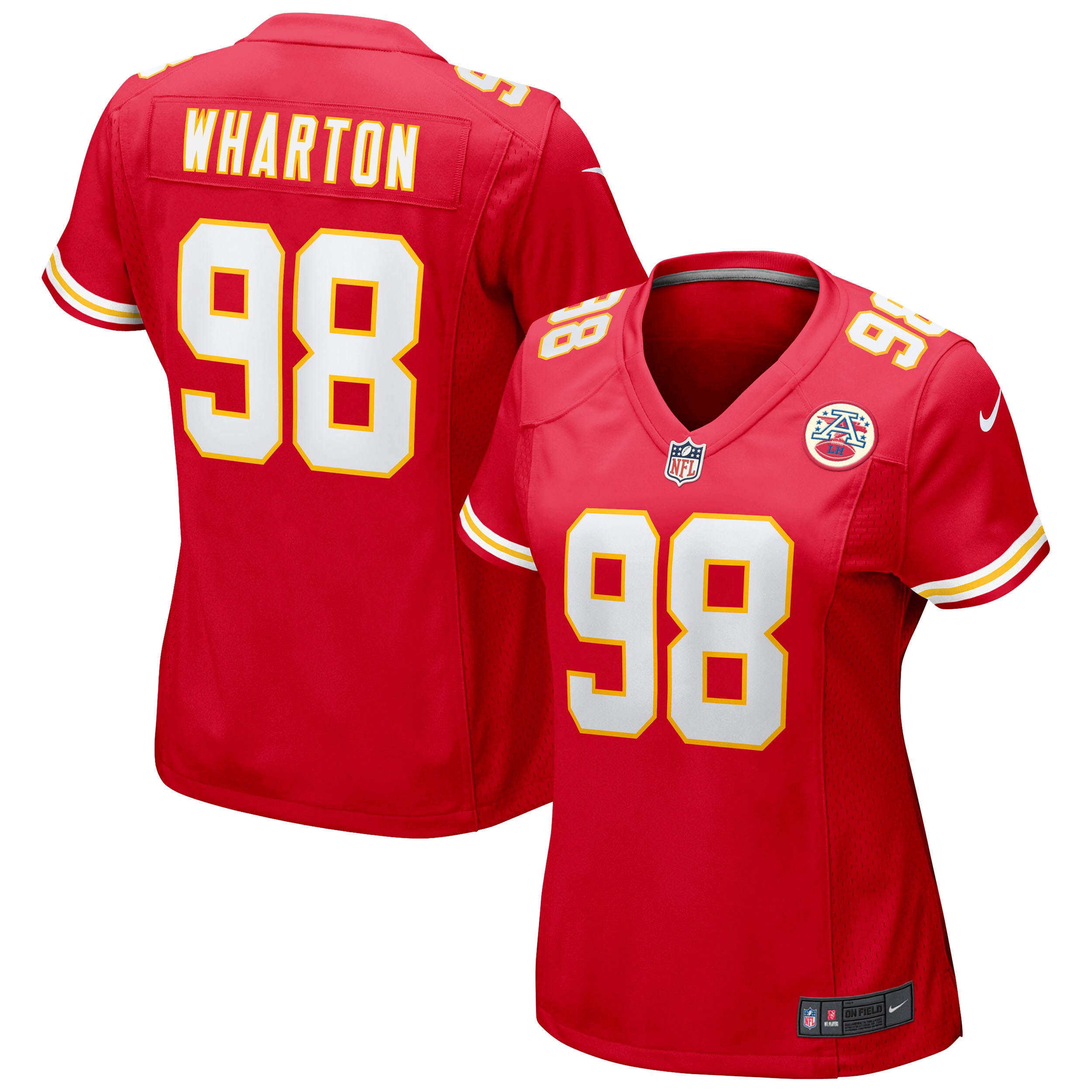 Tershawn Wharton Kansas City Chiefs  Women's Game Jersey - Red
