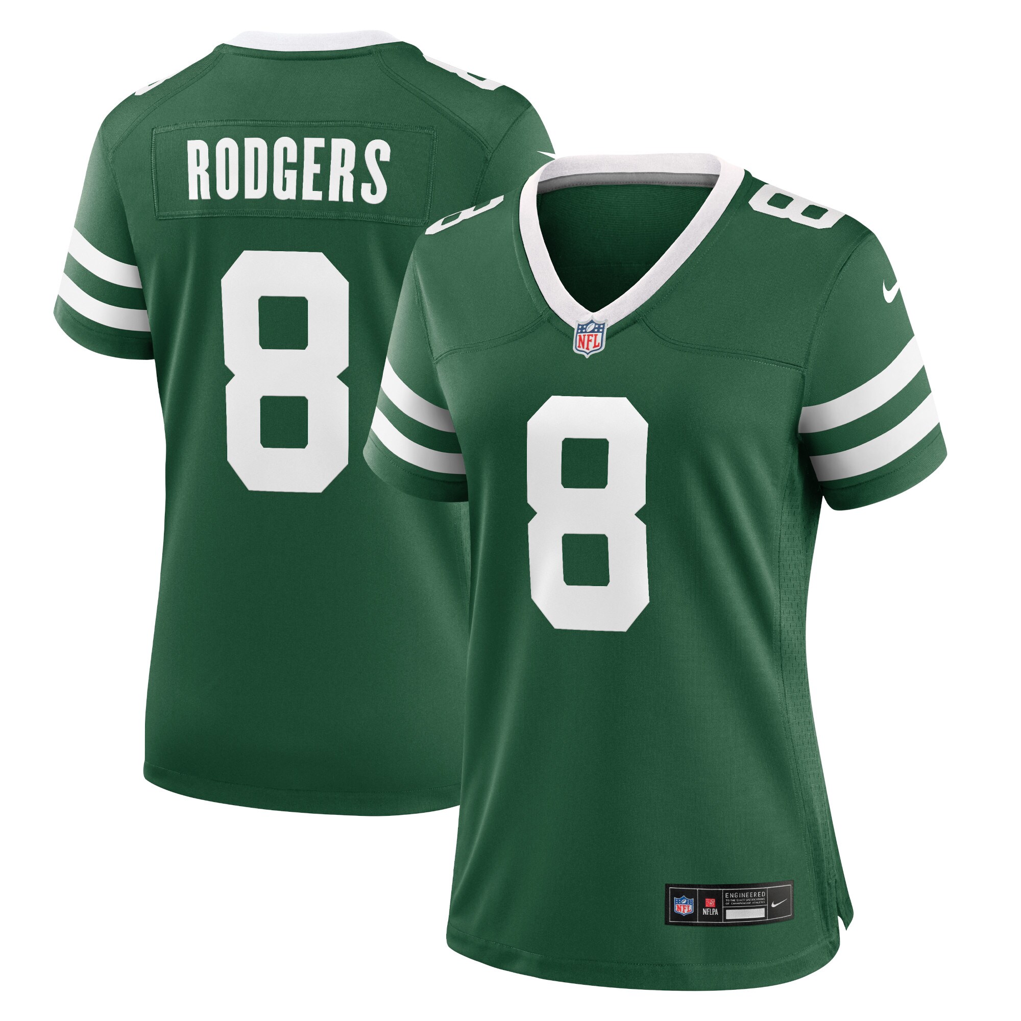 Aaron Rodgers New York Jets  Women's Game Jersey - Legacy Green