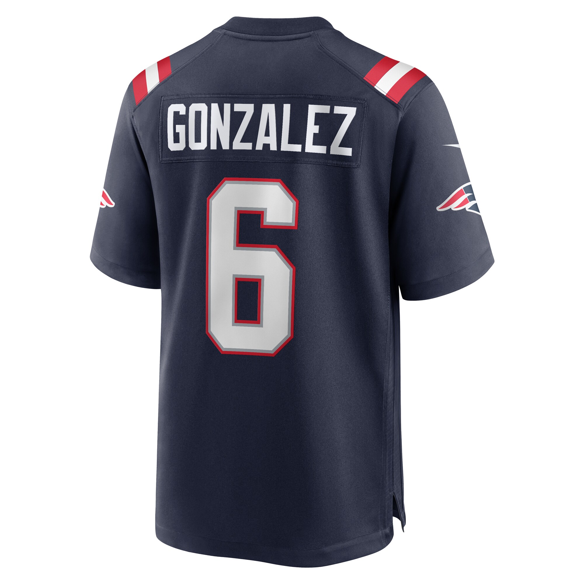Christian Gonzalez New England Patriots  Team Game Jersey -  Navy