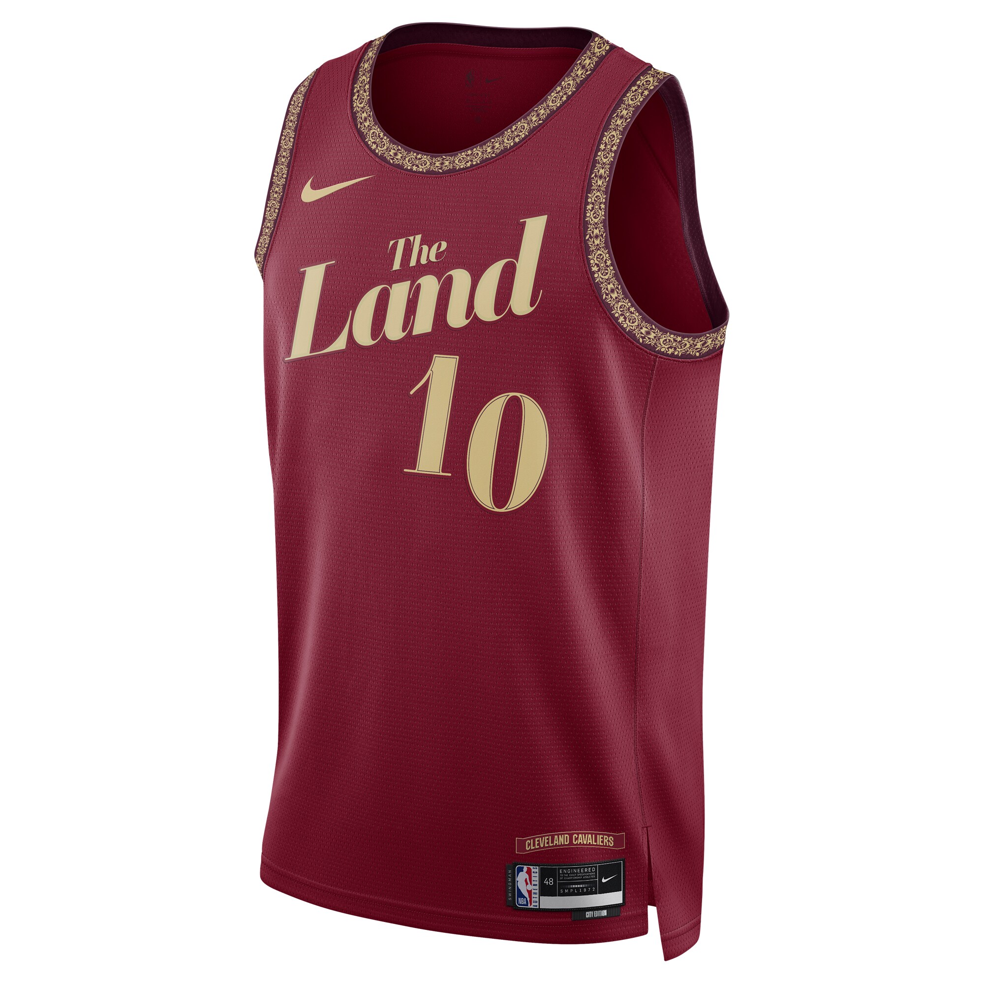 Darius Garland Cleveland Cavaliers  Unisex 2023\/24 Swingman Jersey - Wine - City Edition