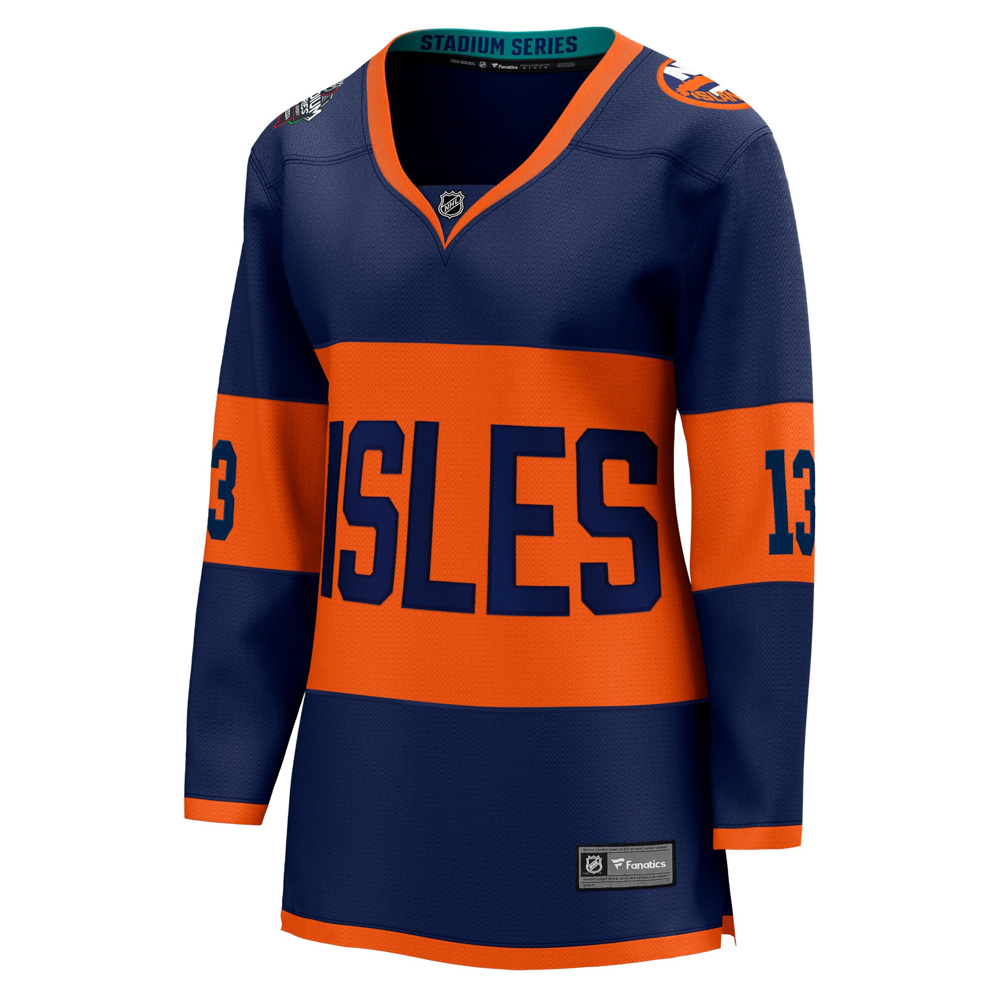 Mathew Barzal New York Islanders Fanatics Women's 2024 NHL Stadium Series Breakaway Player Jersey\u00c2\u00a0\u00e2\u20ac\u201c Navy