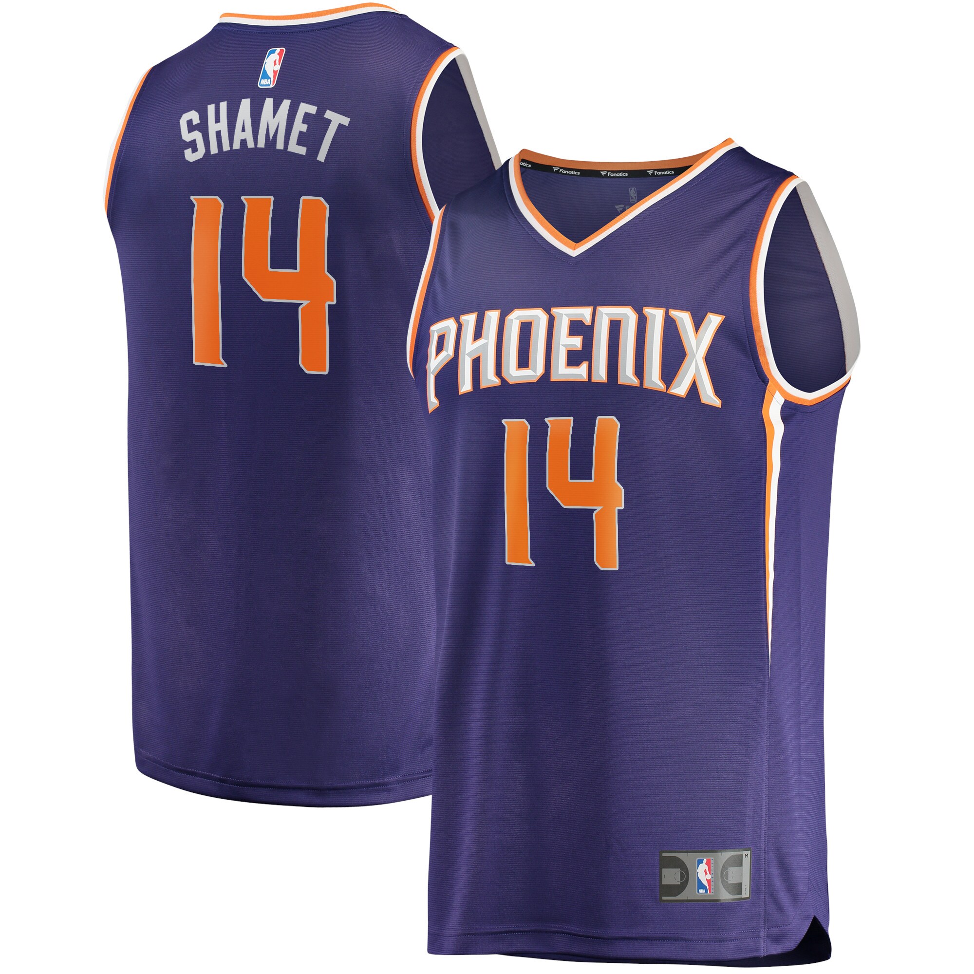 Landry Shamet Phoenix Suns Fanatics Fast Break Replica Jersey - Icon Edition - Purple