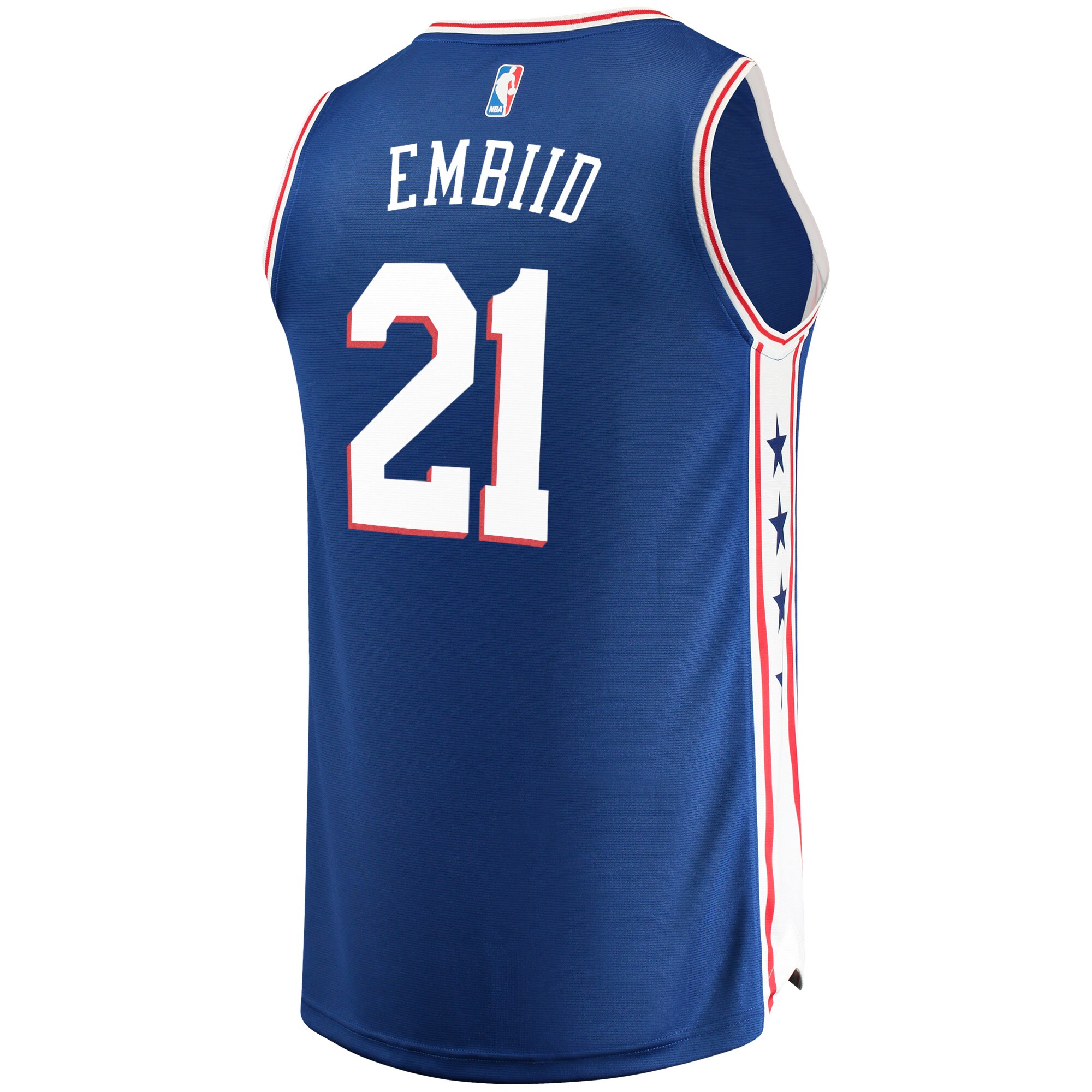 Joel Embiid Philadelphia 76ers Fanatics Fast Break Replica Team Color Player Jersey Royal - Icon Edition