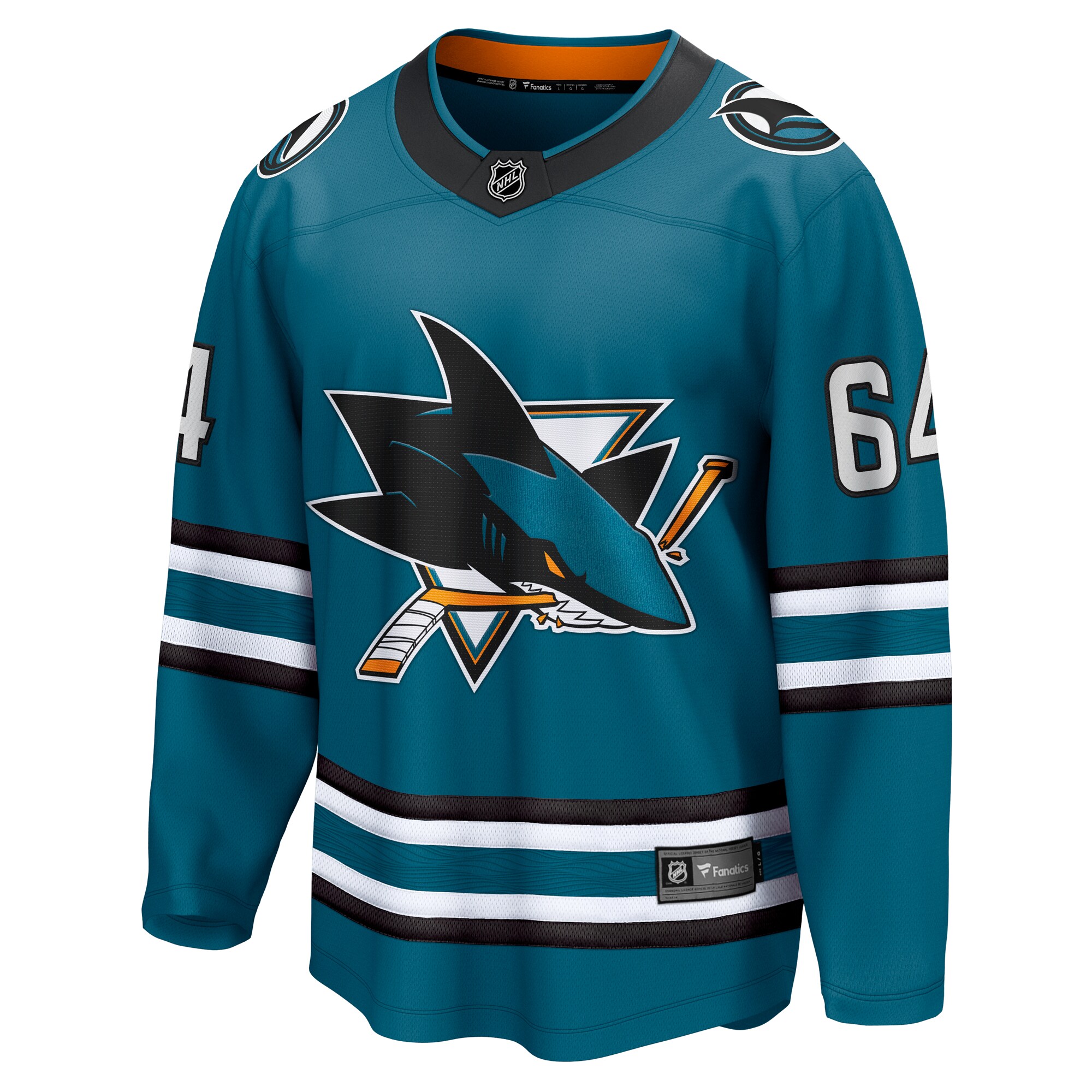 Mikael Granlund San Jose Sharks Fanatics Home Breakaway Jersey - Teal