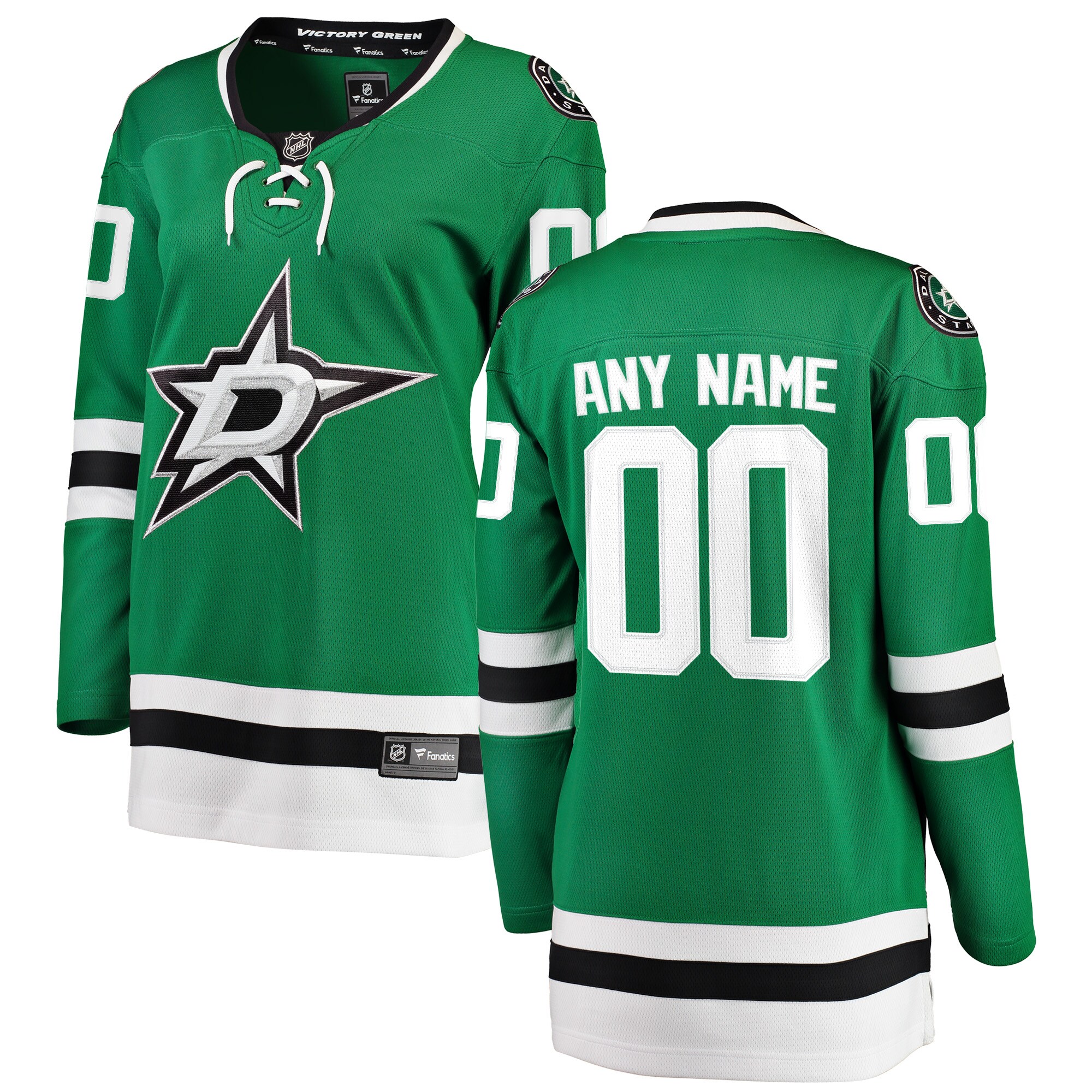 Dallas Stars Fanatics Women's Home Breakaway Custom Jersey - Green