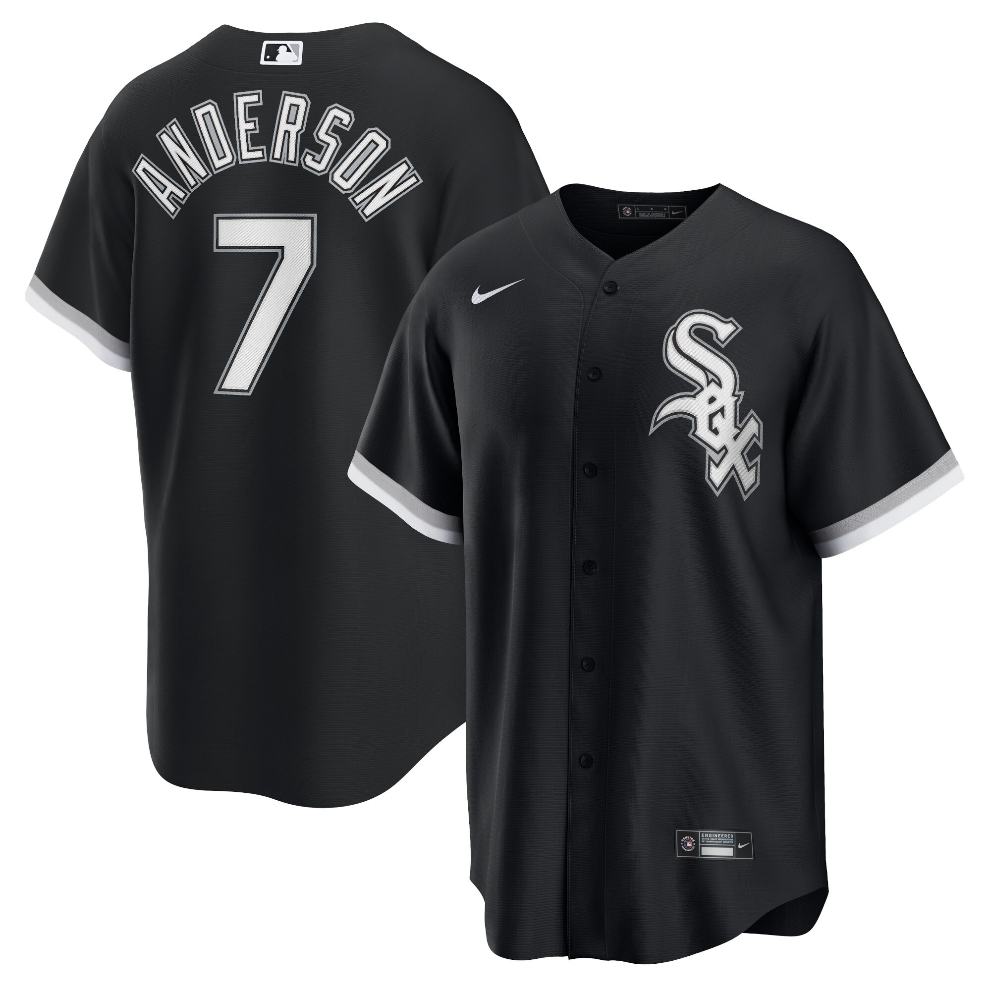 Tim Anderson Chicago White Sox  Alternate Replica Player Jersey - Black