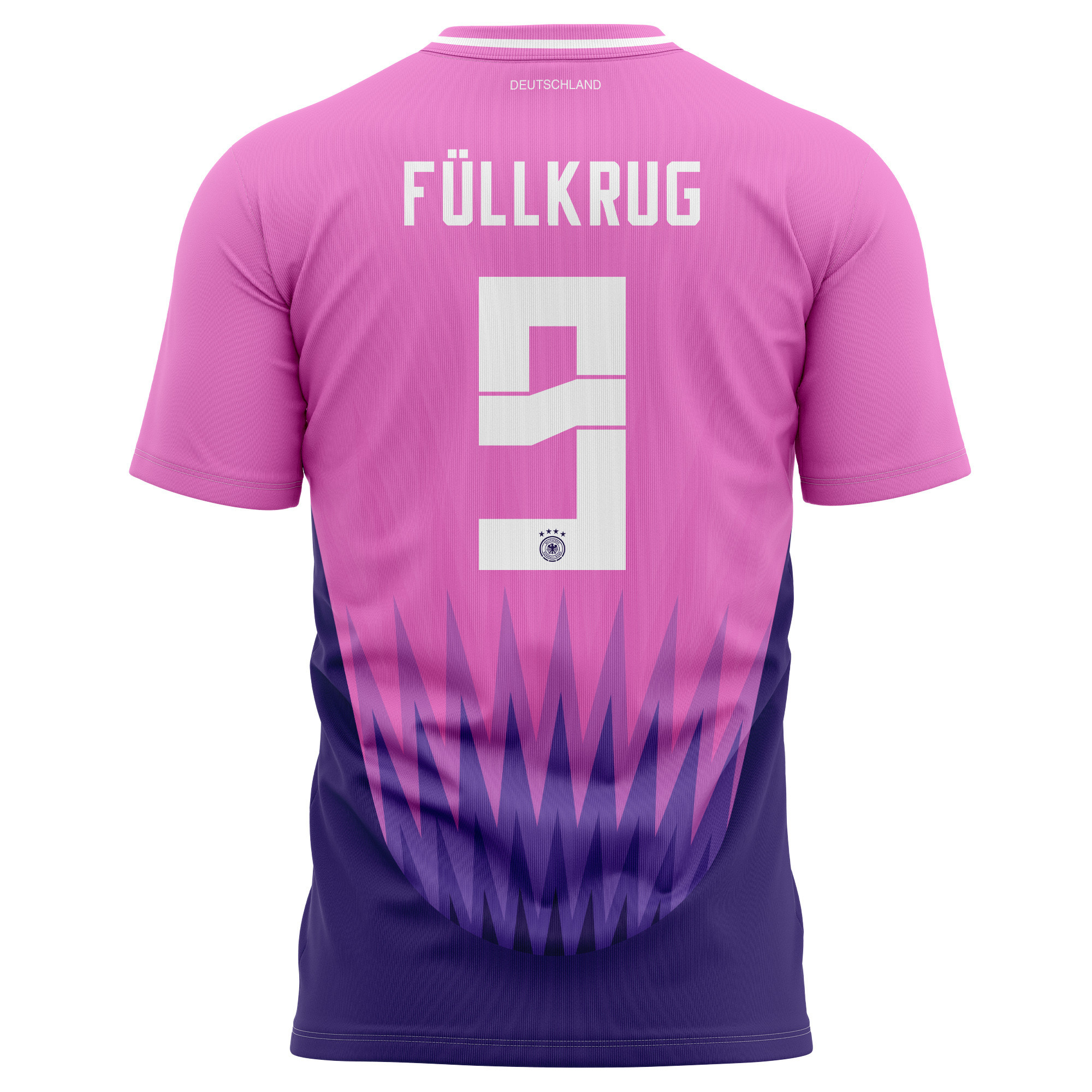 Niclas Füllkrug 9 Germany National Team 2024 Away Kits AOP T-shirt - Purple