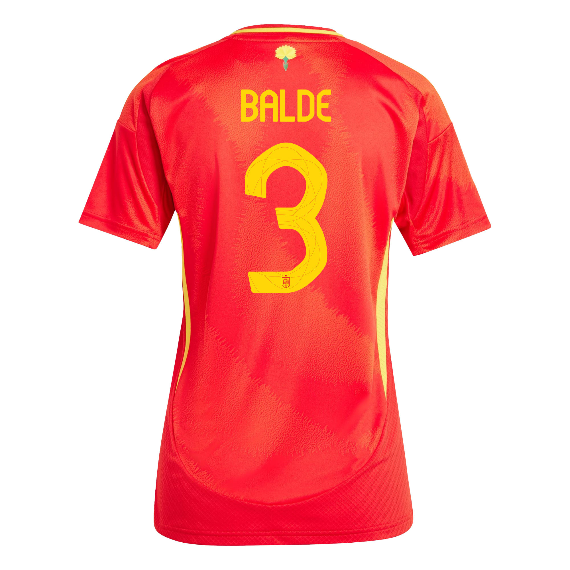 Alejandro Balde 3 Spain National Team 2024 Home WOMEN Jersey - Red