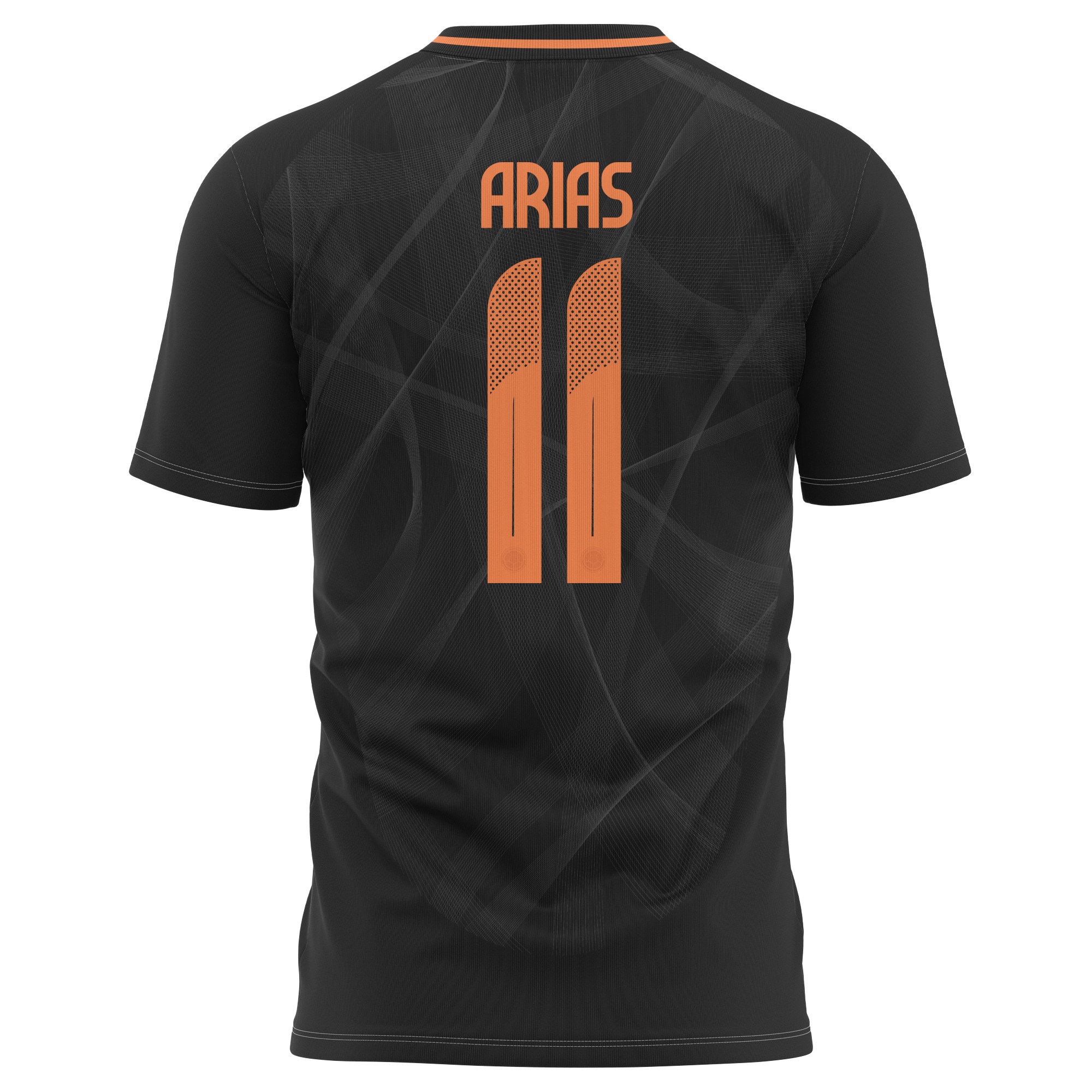 Jhon Arias 11 Colombia National Team 2024 Away Kits AOP T-shirt - Black