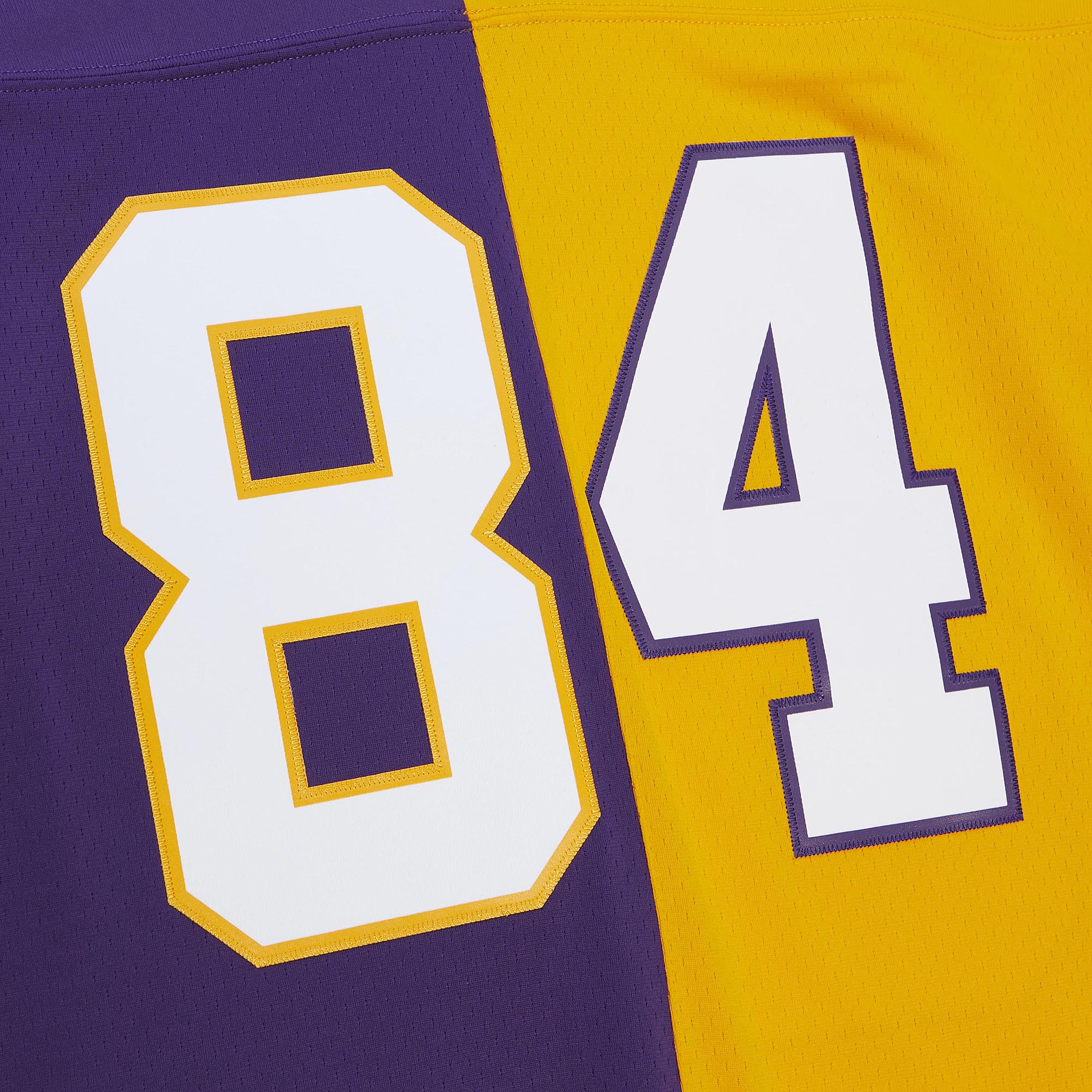 Randy Moss Minnesota Vikings Mitchell & Ness 1998 Split Legacy Replica Jersey - Purple\/Gold