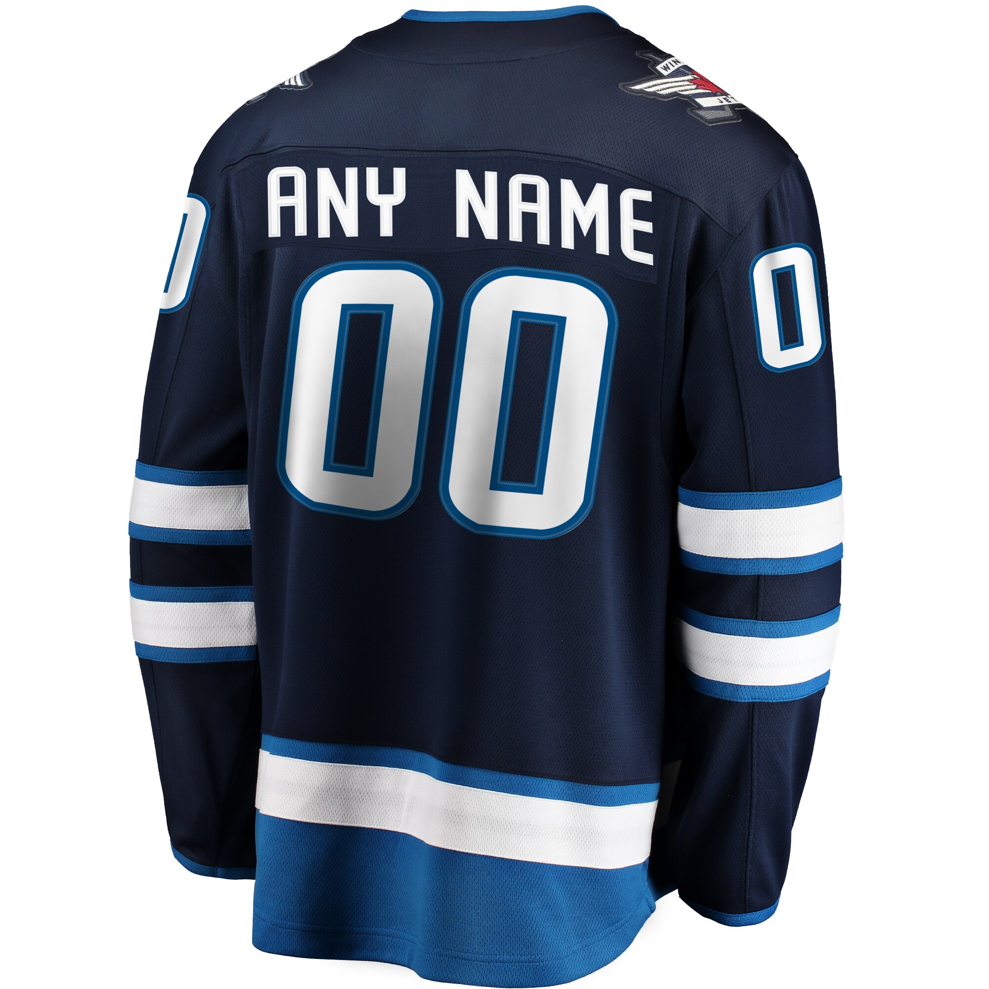Winnipeg Jets Fanatics Home Breakaway Custom Jersey - Blue