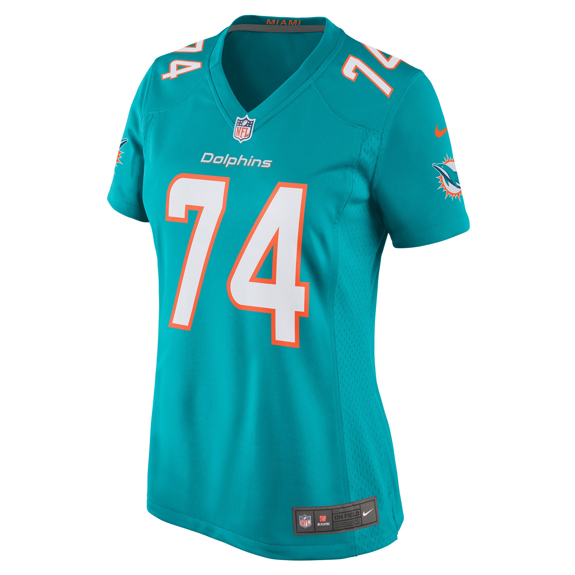 Liam Eichenberg Miami Dolphins  Women's Game Jersey - Aqua