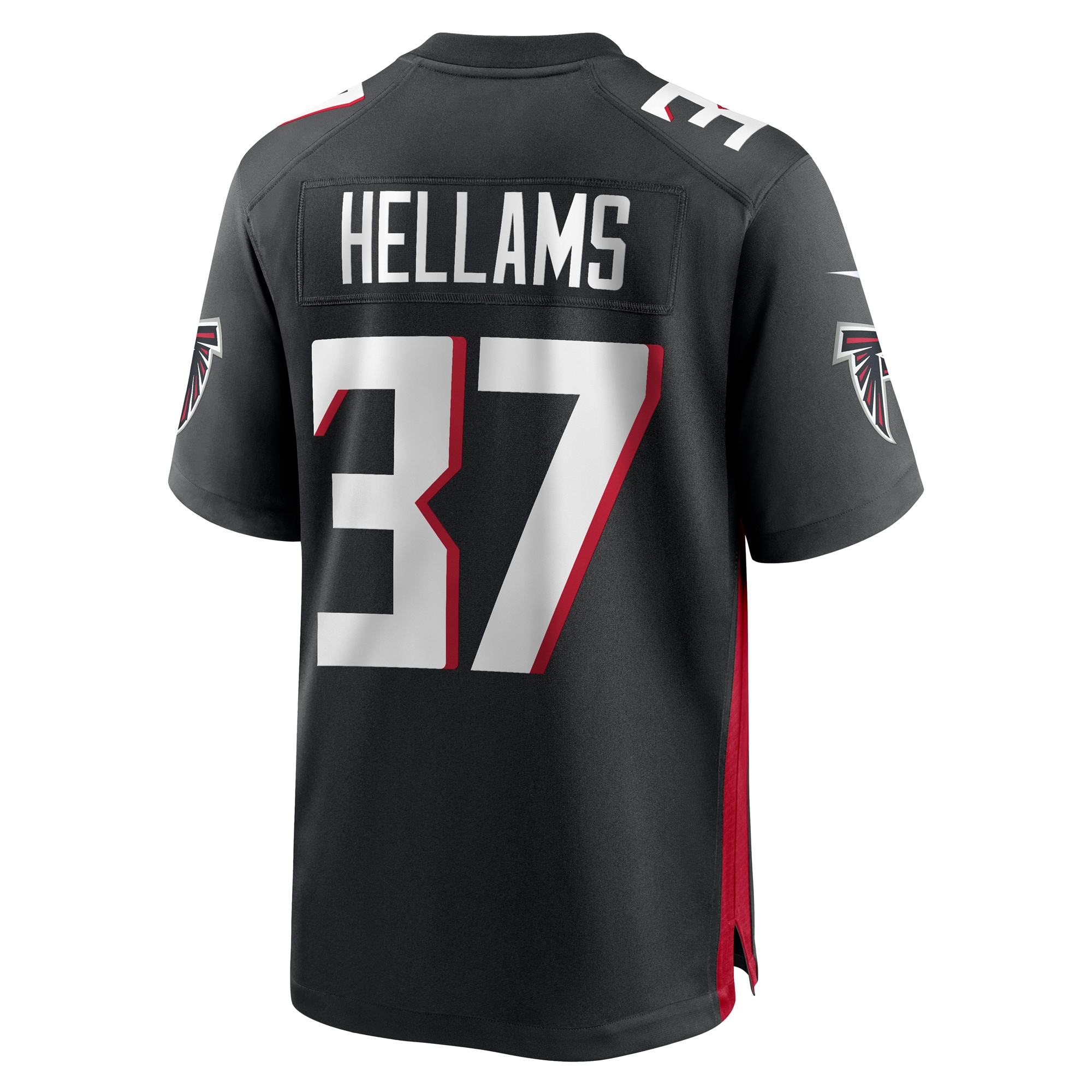 DeMarcco Hellams Atlanta Falcons  Team Game Jersey -  Black