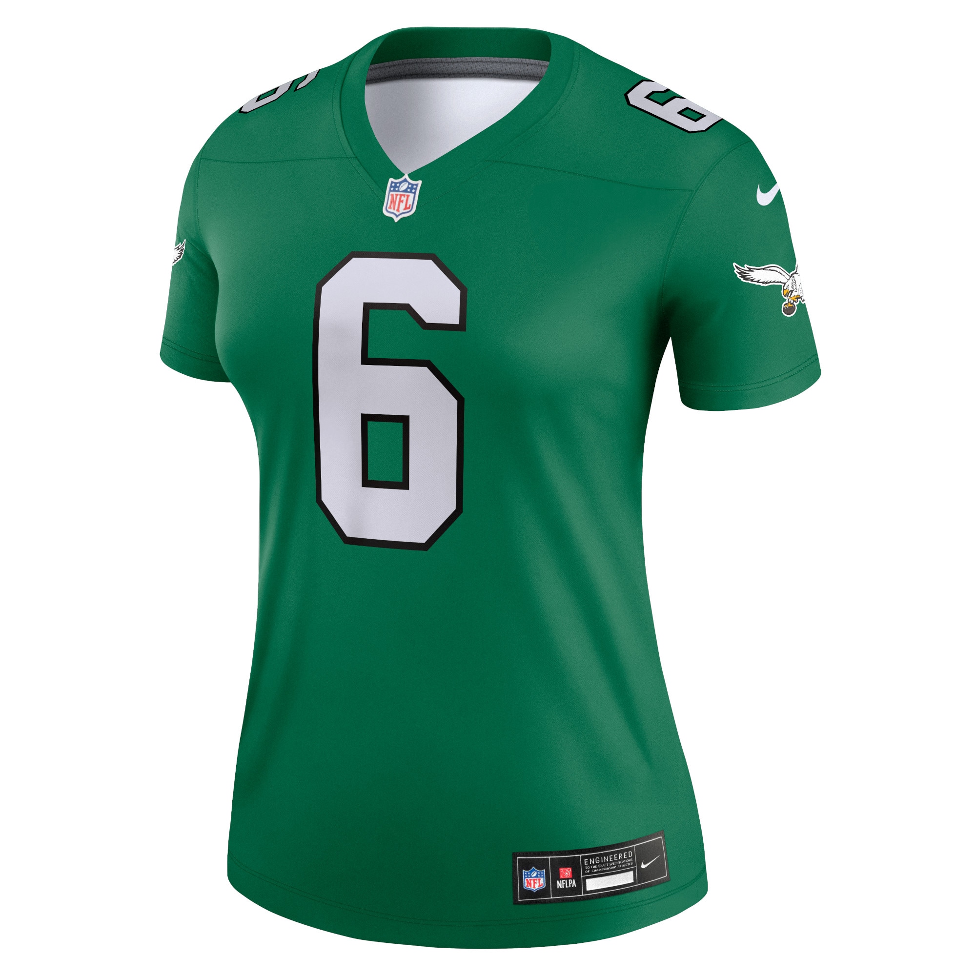 DeVonta Smith Philadelphia Eagles  Women's Alternate Legend Player Jersey - Kelly Green