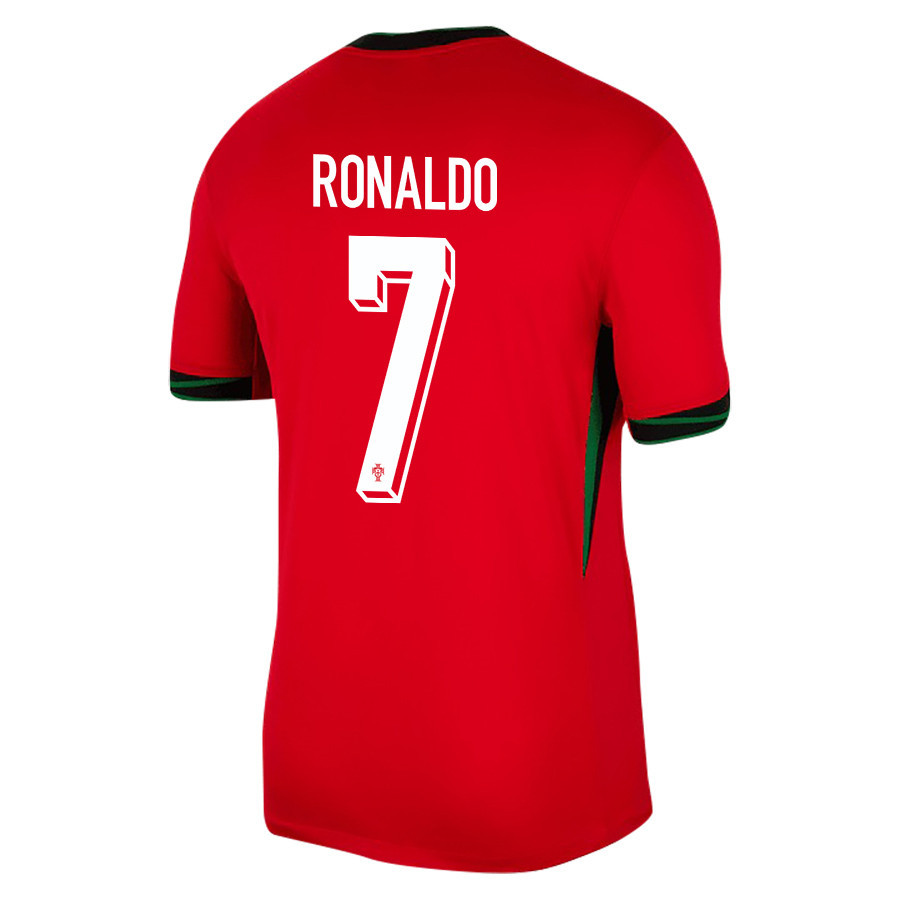 Cristiano Ronaldo 7 Portugal National Team 2024/25 Home Men Jersey - Red