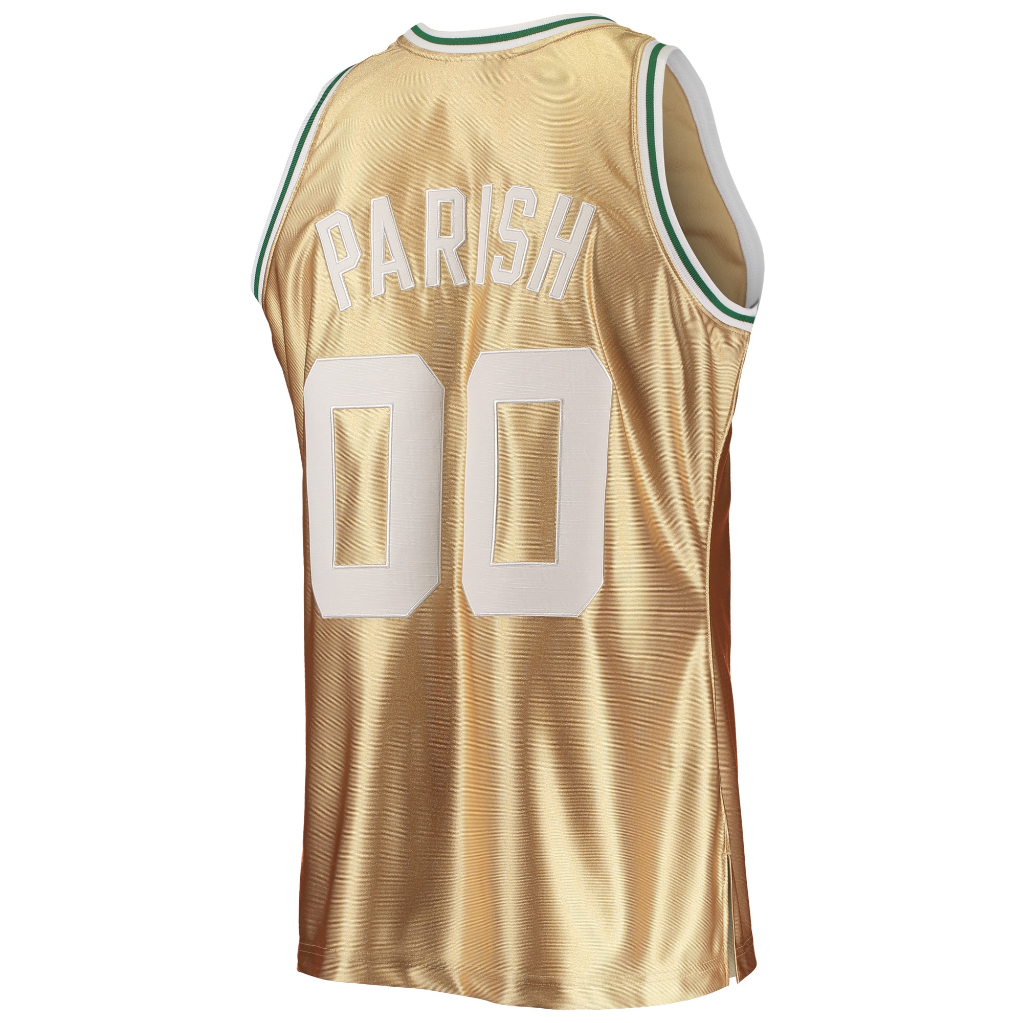 Robert Parish Boston Celtics Mitchell & Ness 75th Anniversary 1985\/86 Hardwood Classics Swingman Jersey - Gold