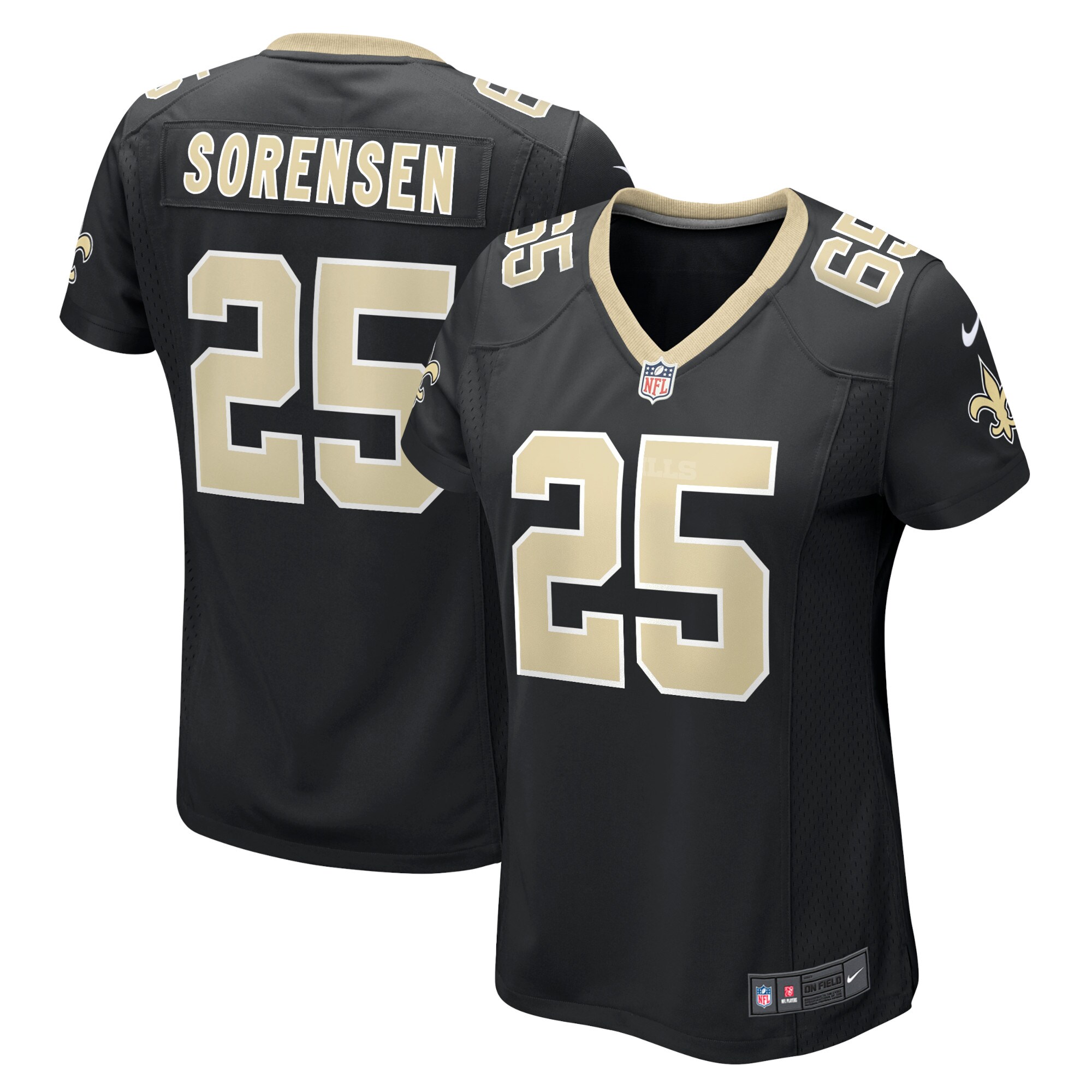 Daniel Sorensen New Orleans Saints  Women's Game Player Jersey - Black